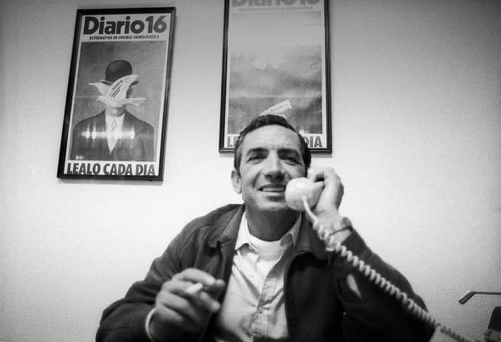 Ruperto, en sus tiempos de guarda y telefonista de Diario 16 Andalucía.