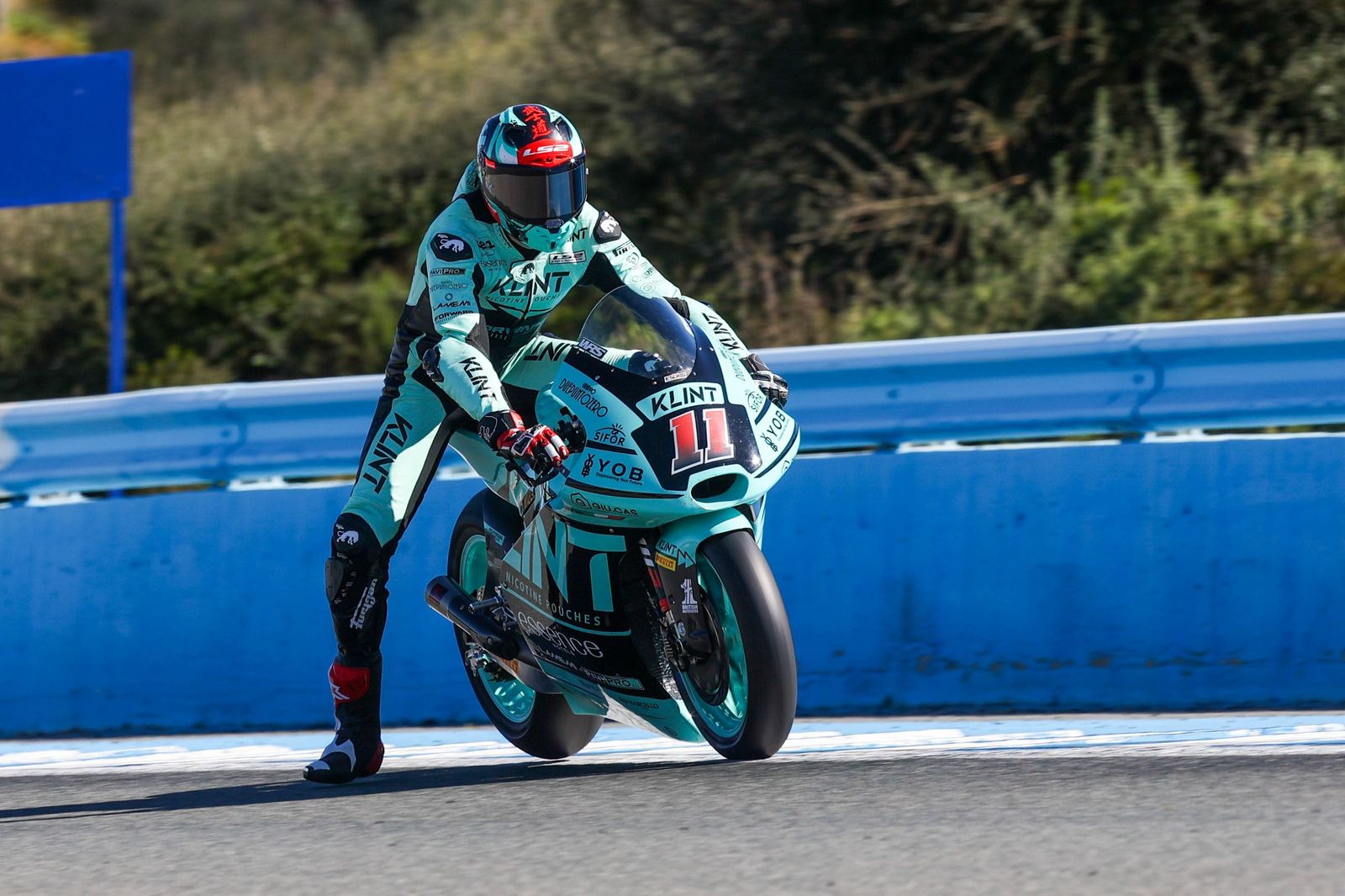 Álex Escrig, durante los test de este martes en el Circuito.