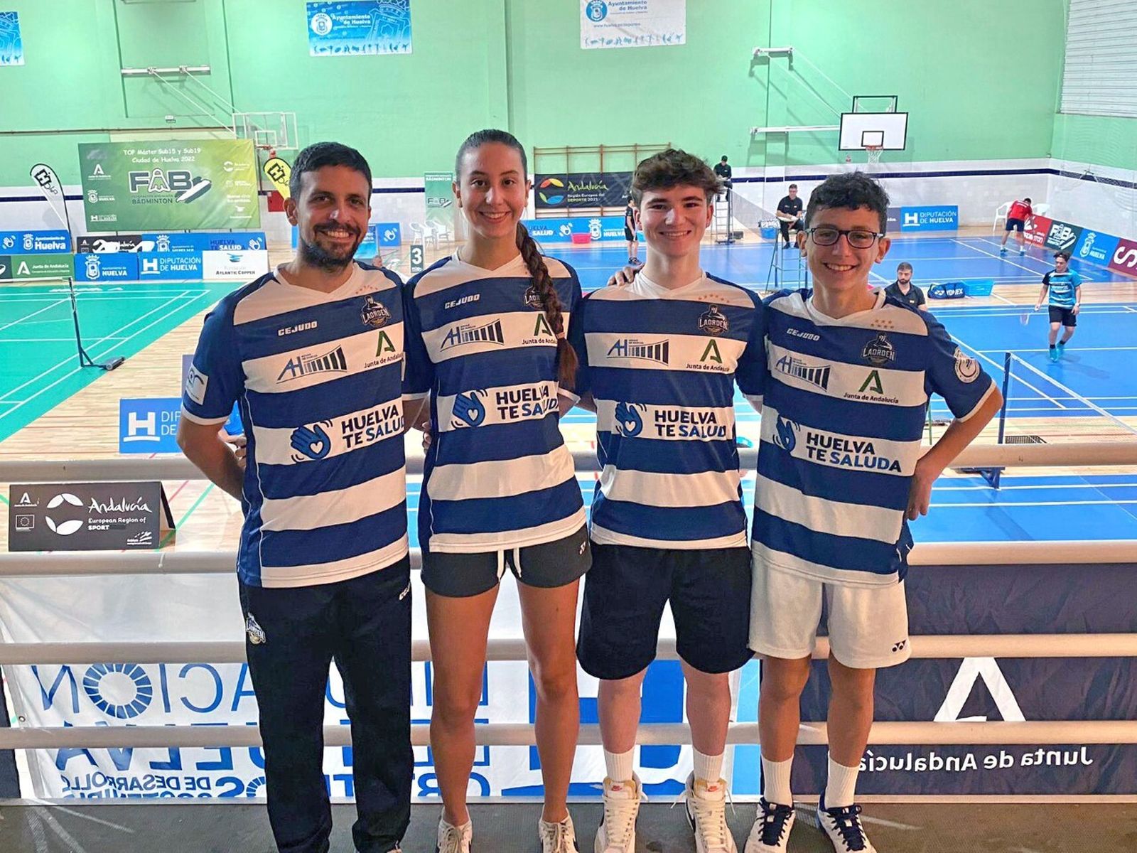 Volantistas del IES La Orden en el Máster celebrado en Huelva.