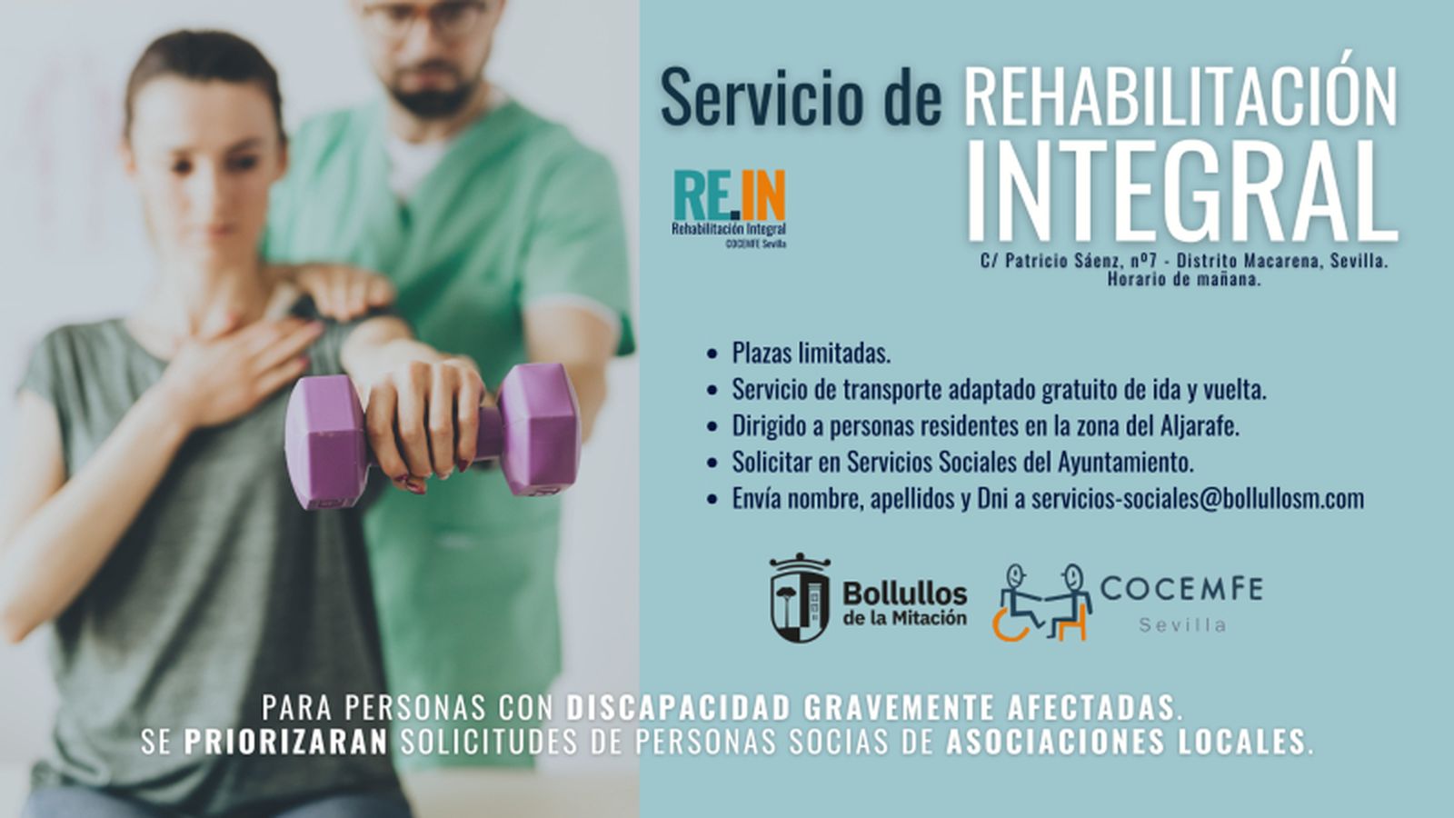 Programa REIN de rehabilitación Integral en Zonas Rurales.
