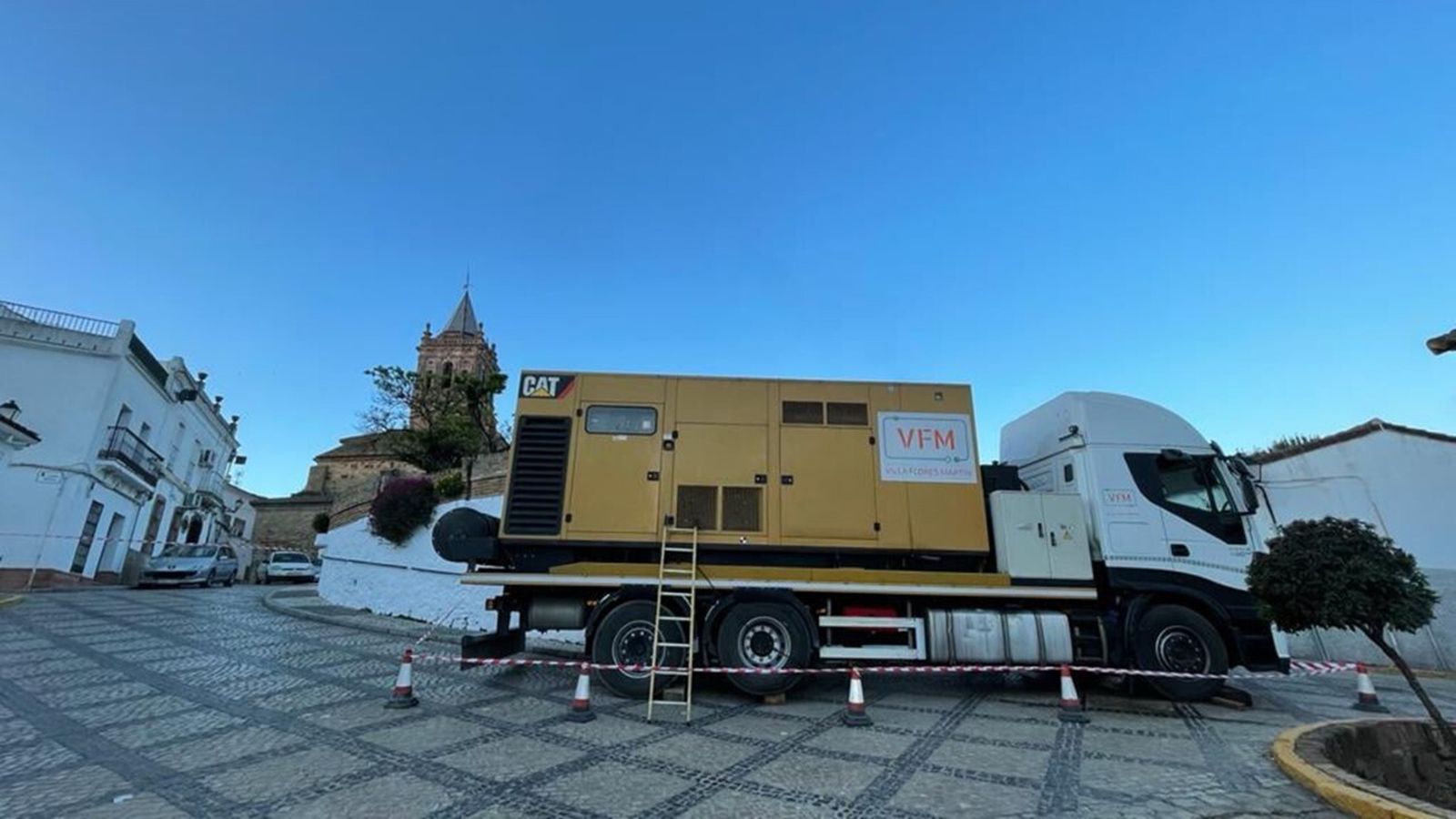 Generador situado en el Paseo Redondo de Zalamea la Real.
