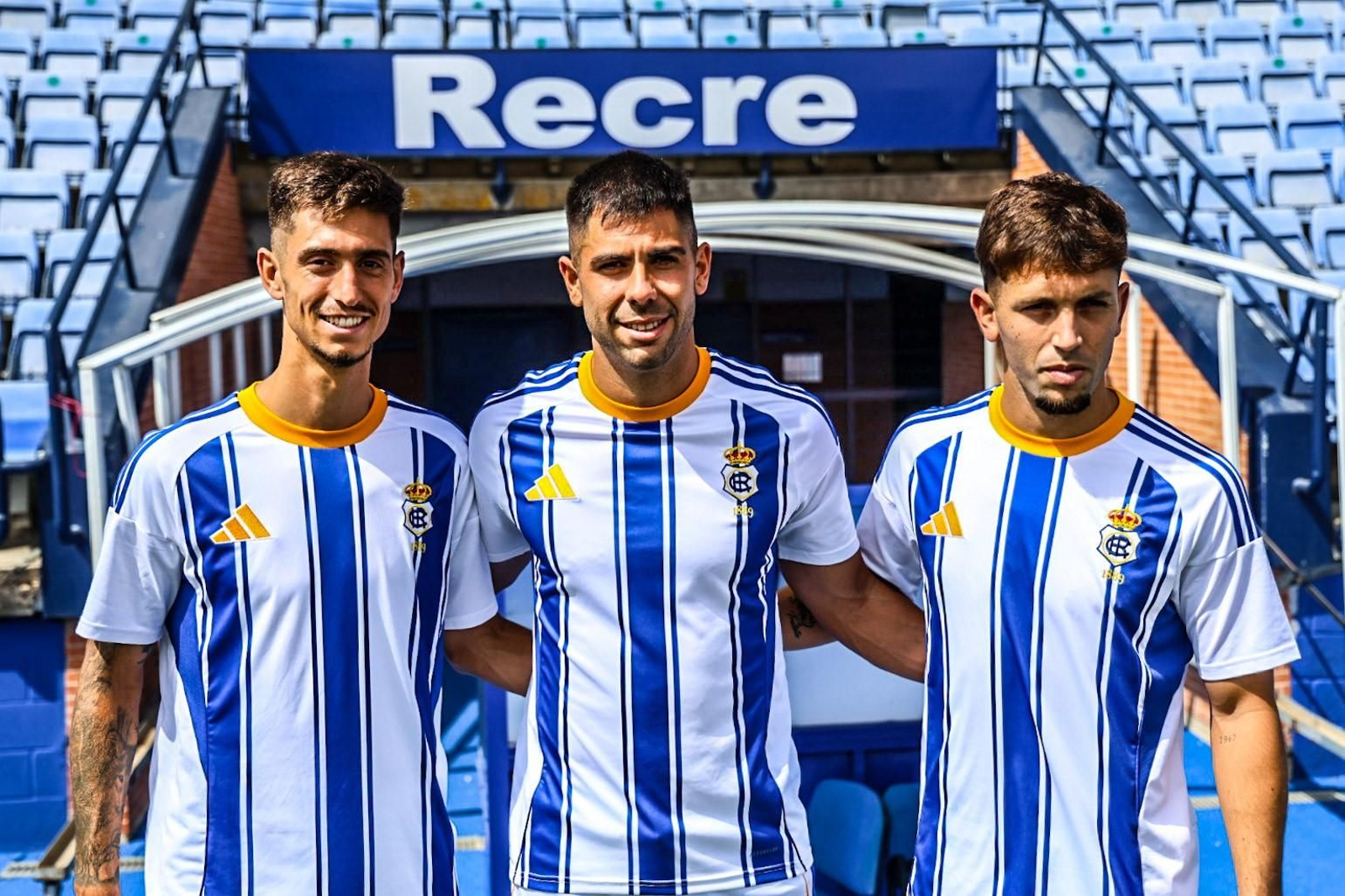 Mario da Costa, a la izquierda, junto a Roni y Antonio Arcos.