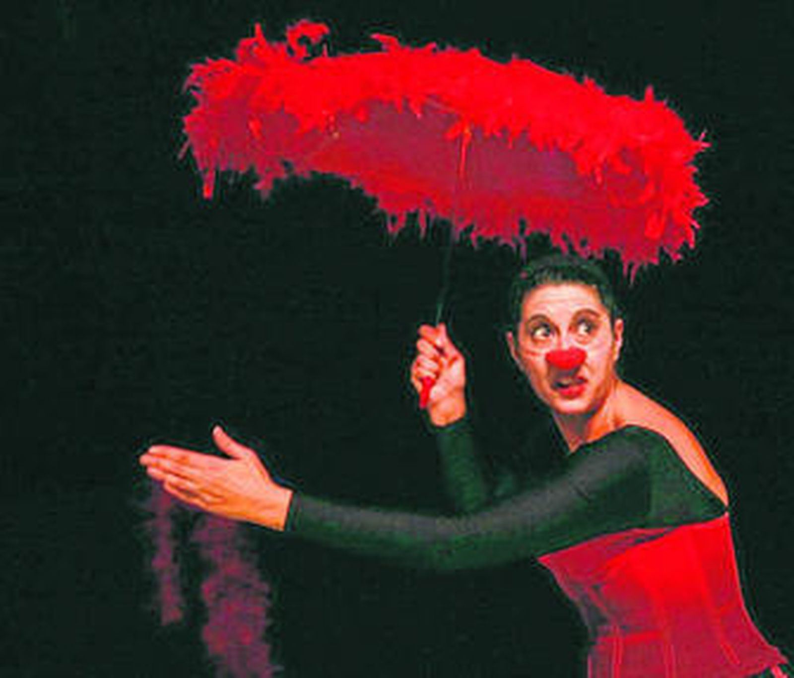 Espectáculo de 'clown' de Eugenia Manzanera, que se representará mañana y el sábado.