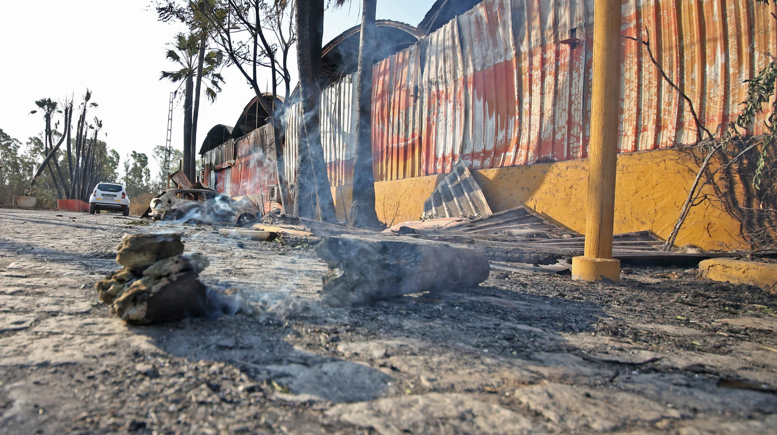 Imágenes de las zonas afectadas por el grave incendio en Jerez