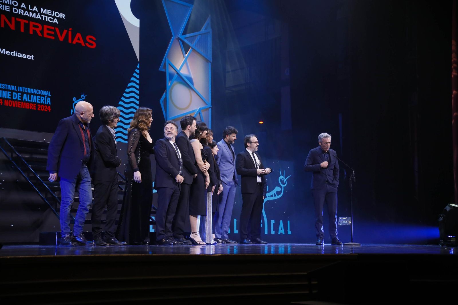 Las imágenes de la gala del Festival Internacional de Cine de Almería (Fical) con el premio 'Almería, tierra de cine' a Karra Elejalde