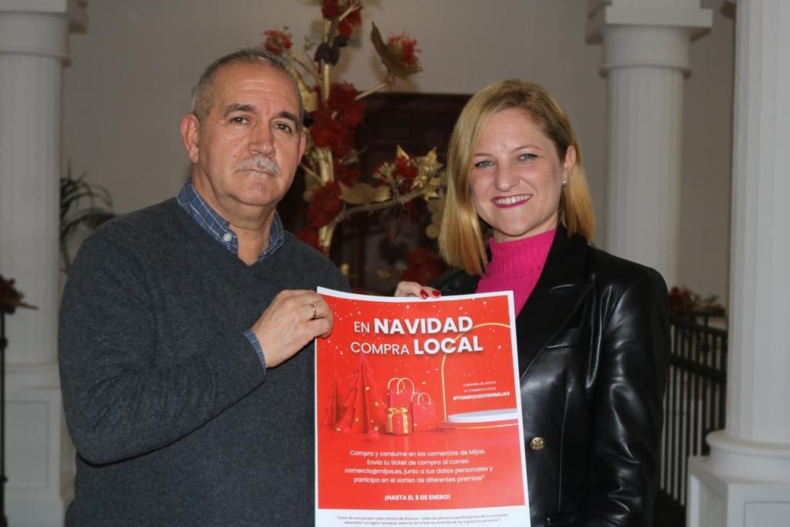 La presentación de la campaña de apoyo al comercio local.