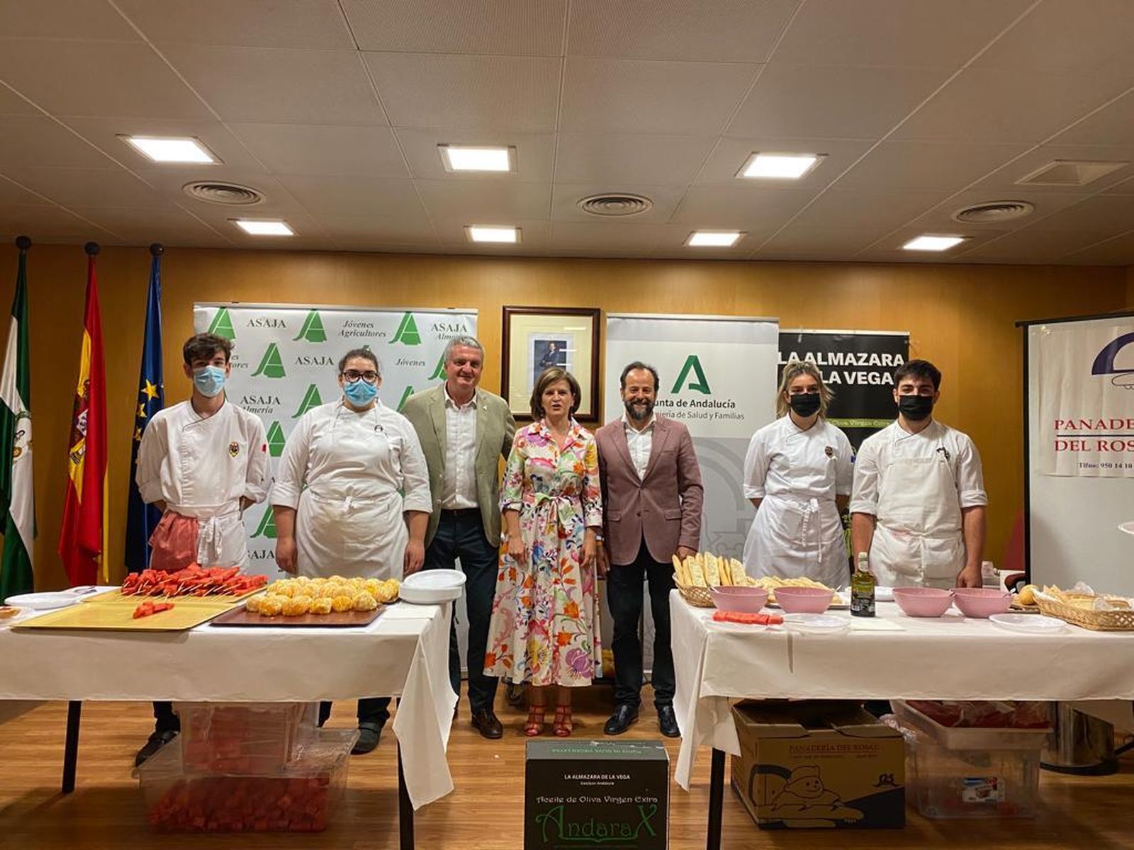 Desayuno en la Delegación de Salud.