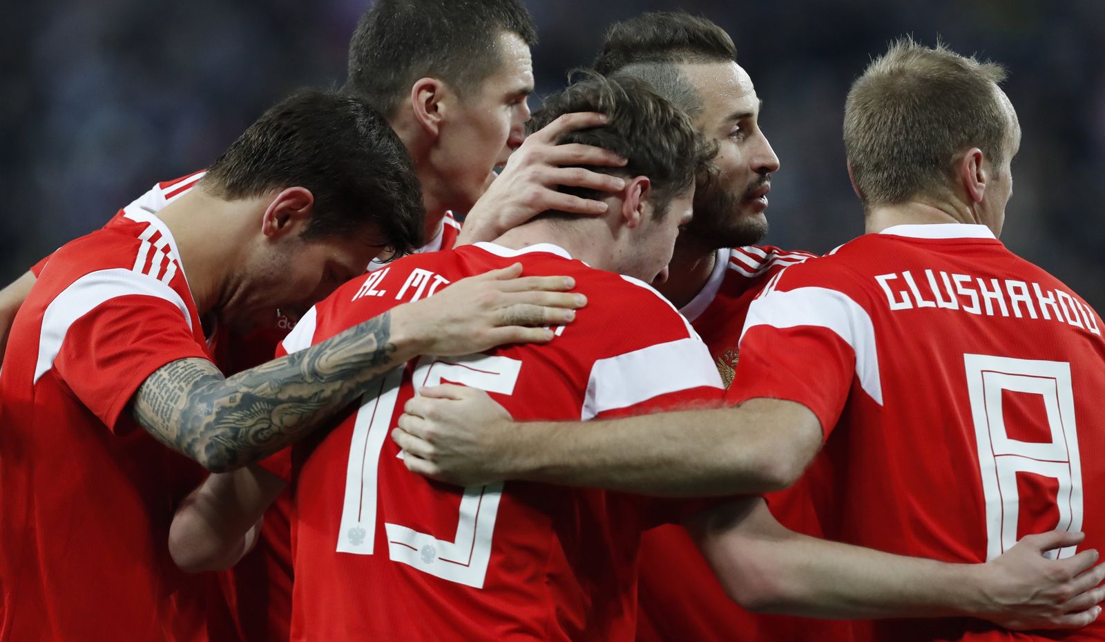 La galería del amistoso Rusia-España