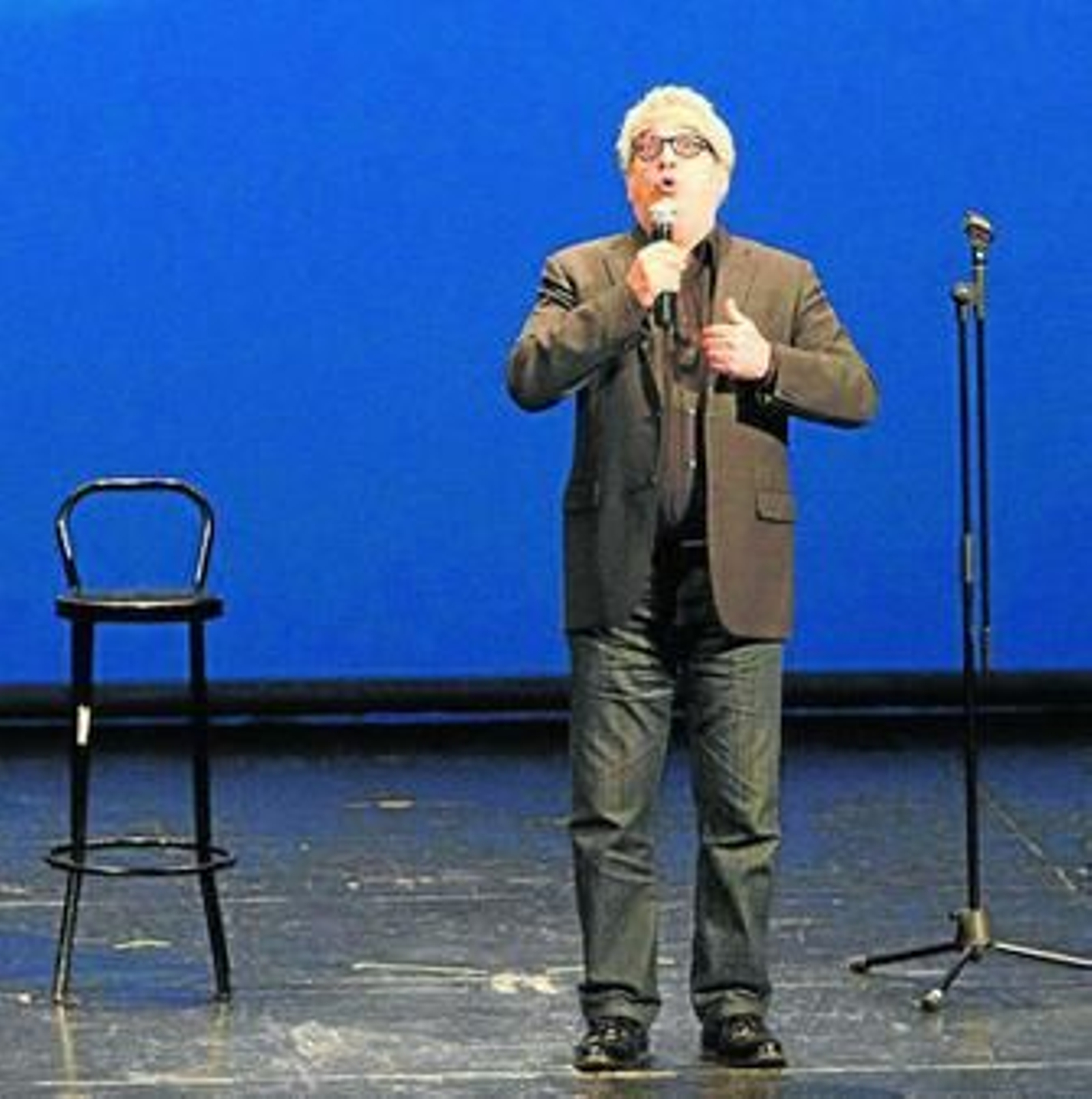 El humorista Leo Harlem durante una de sus actuaciones.