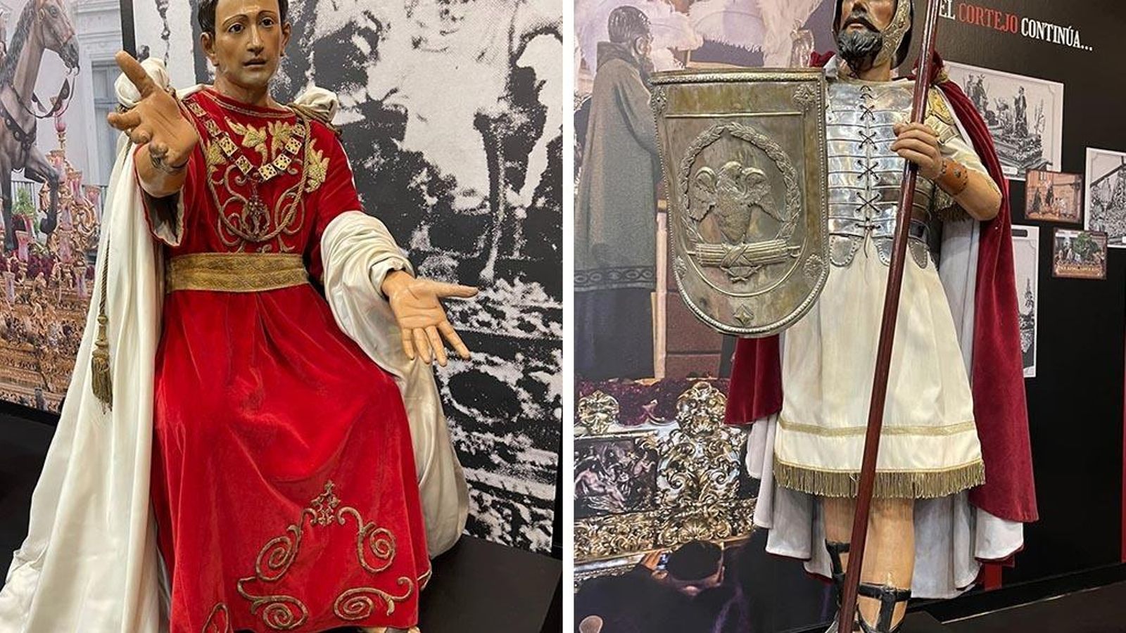 Imágenes del antiguo misterio de la Sentencia en la exposición GRANDE