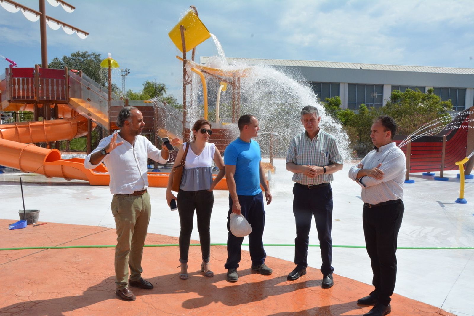 Carmelo Romero junto a los concejales del equipo de gobierno.