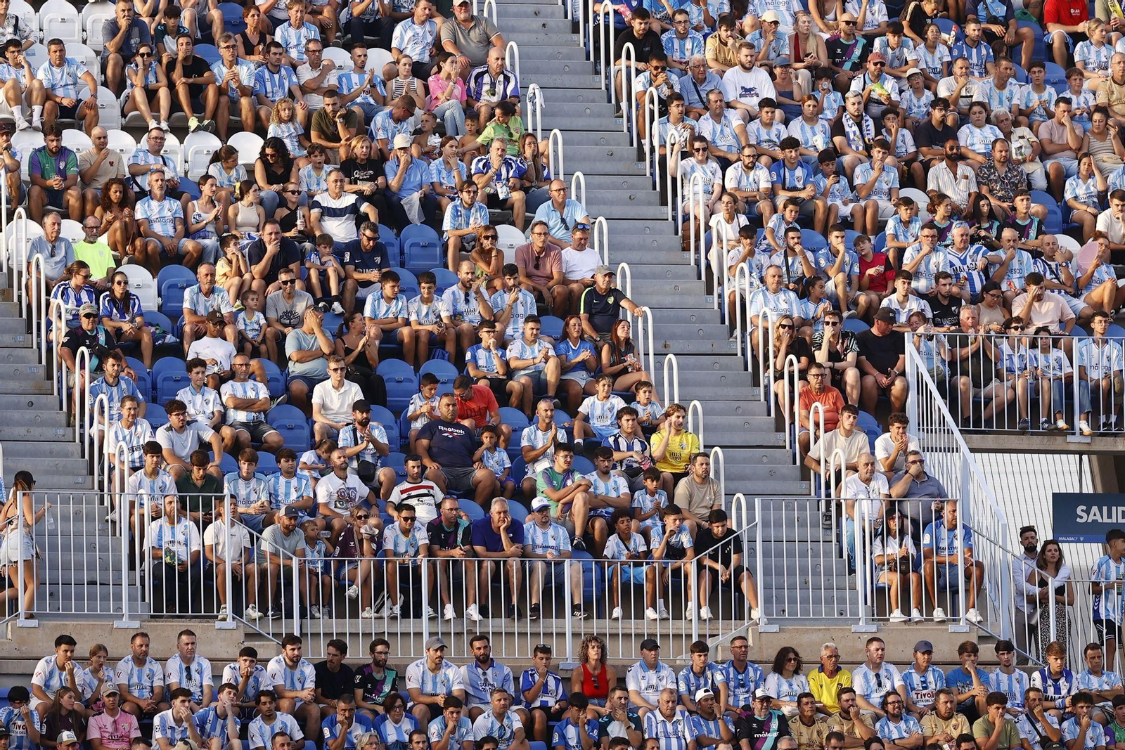 Búscate en las gradas de La Rosaleda durante el Málaga CF-Cádiz