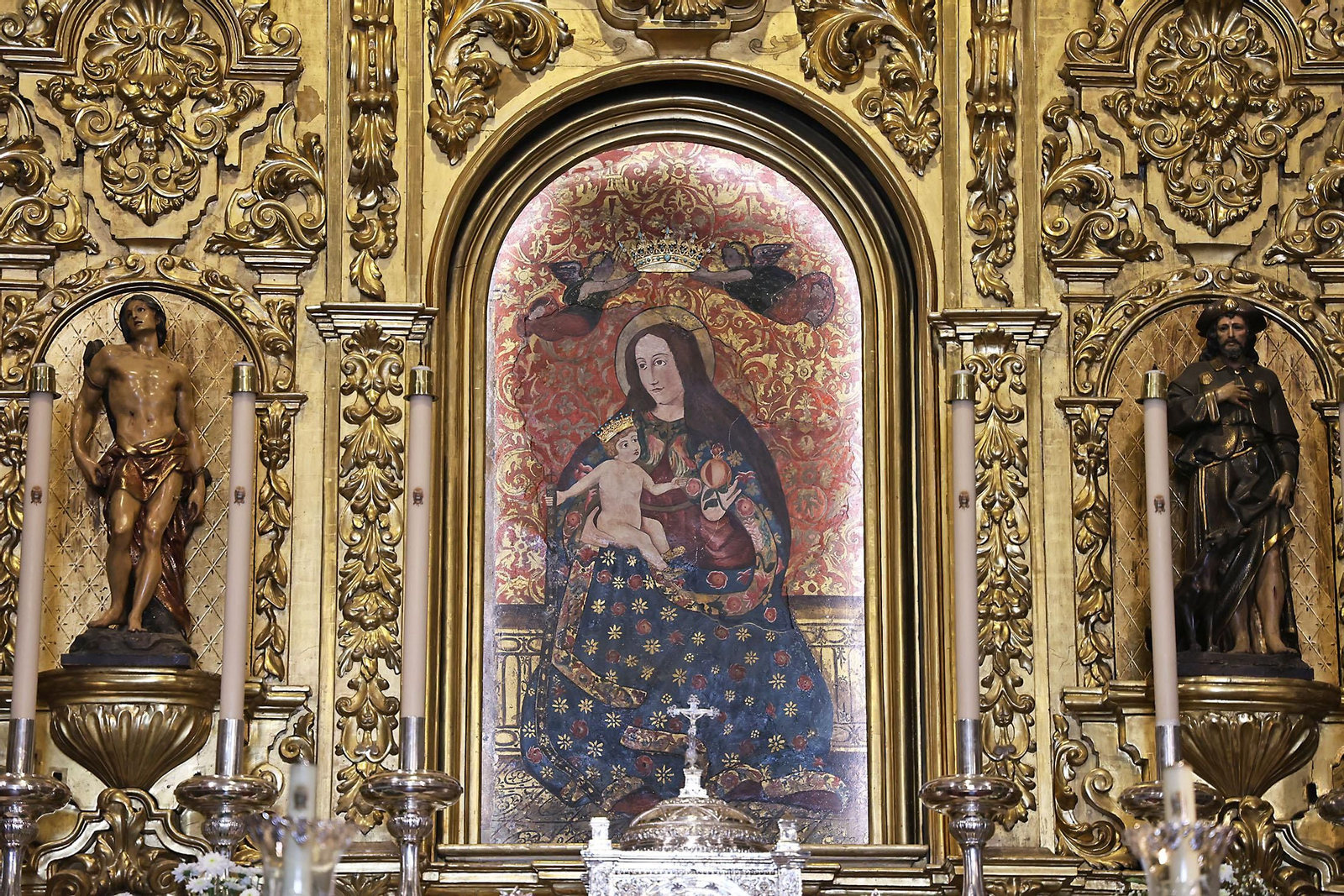 Imágenes de la ofrenda floral a la Virgen de La Cinta