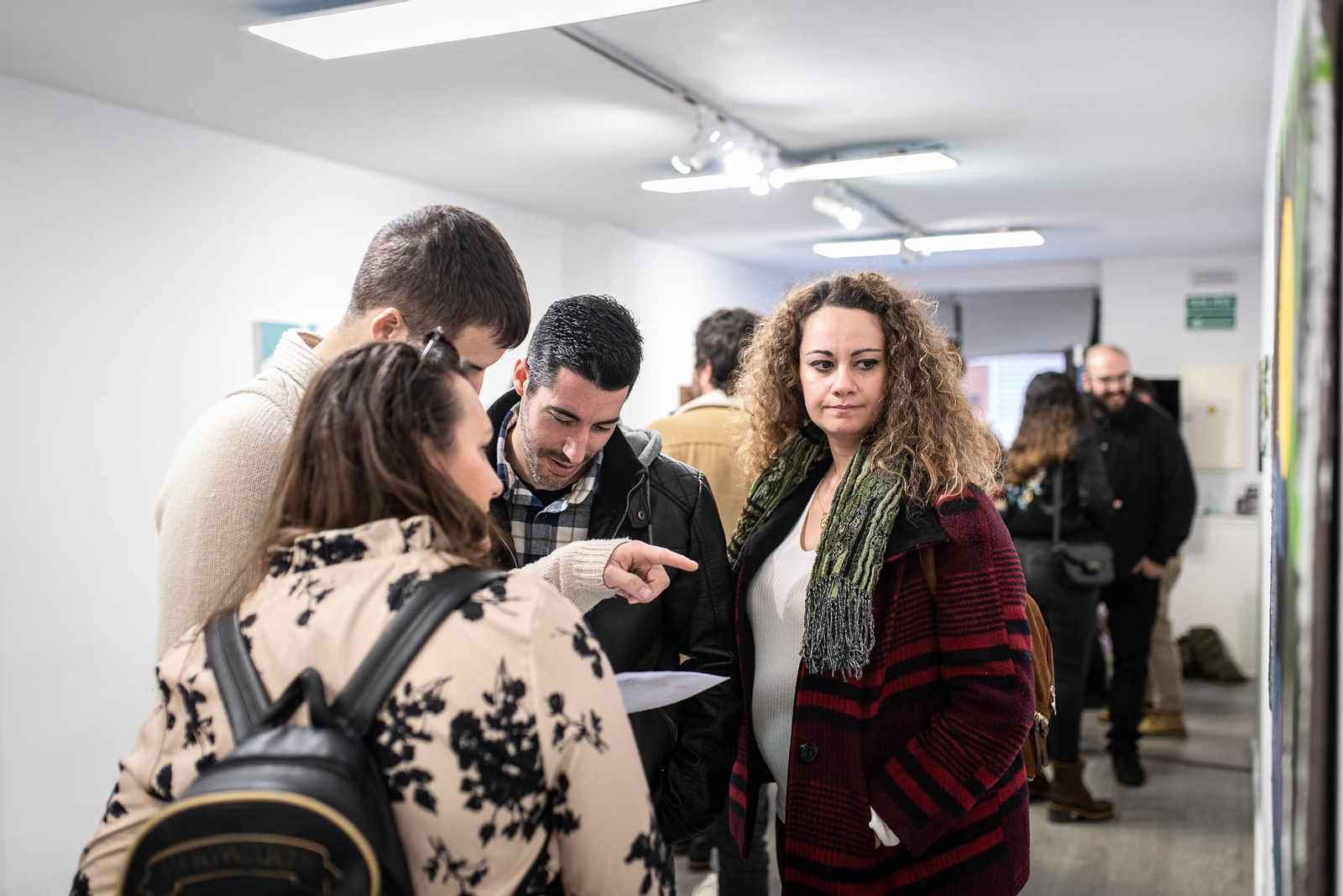Imágenes de la inauguración de la exposición de Agus Díaz Vázque " Y bebió agua de una fuente"