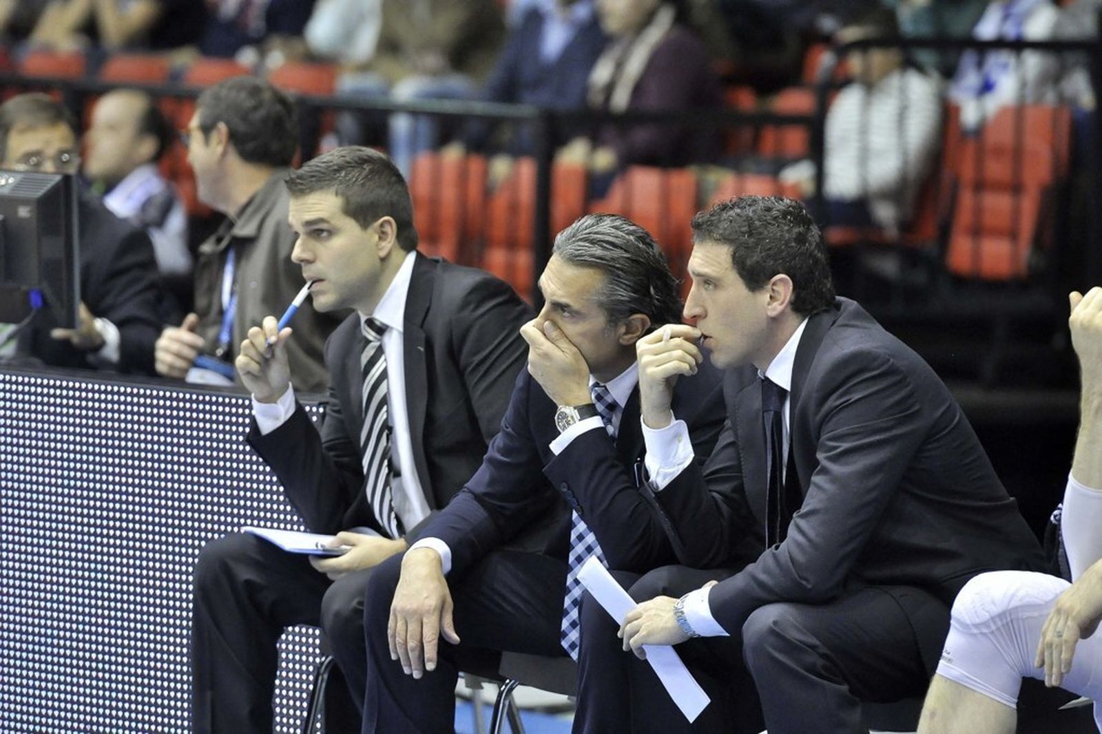 Scariolo, con Ibon Navarro.