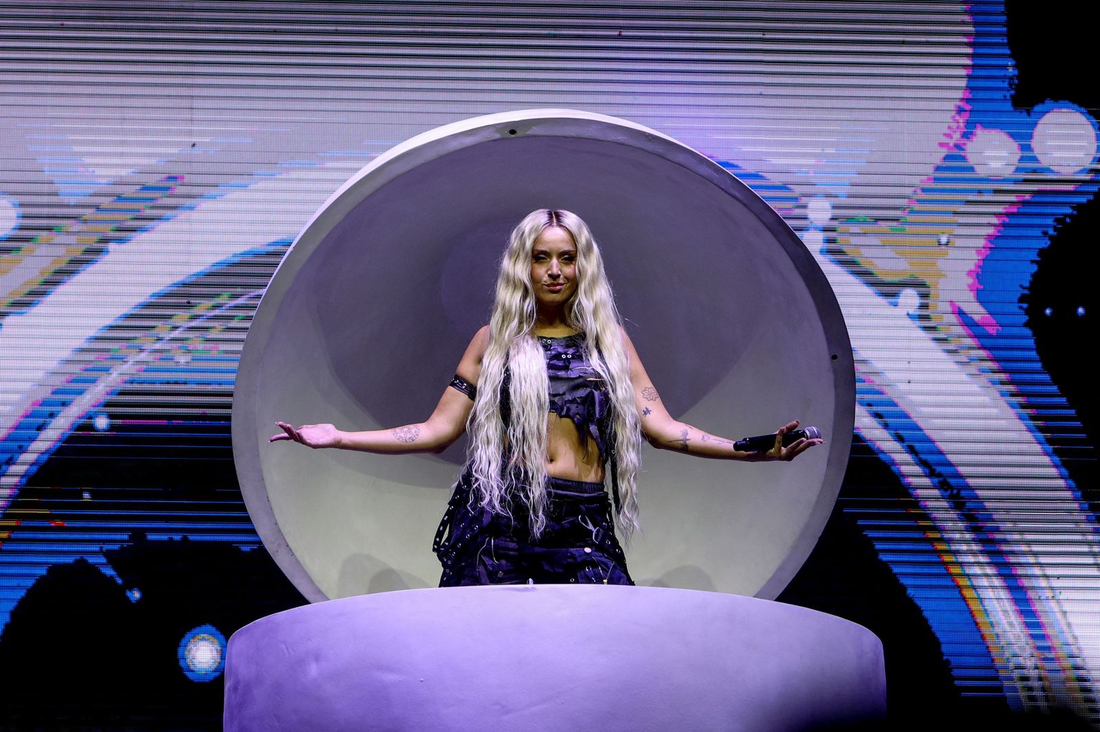 Lola Índigo en una pasada actuación en el Wizink Center.