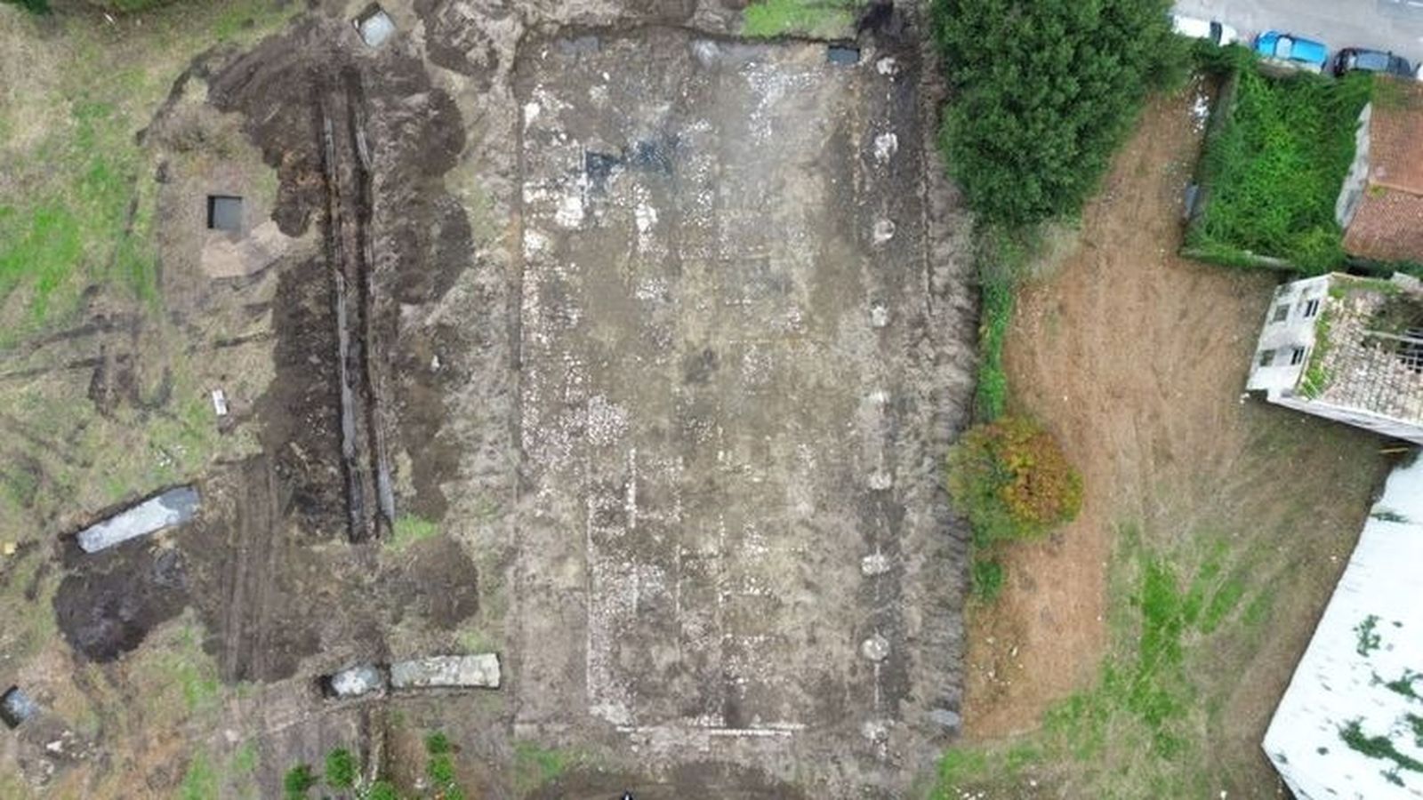 El hallazgo en vista aérea