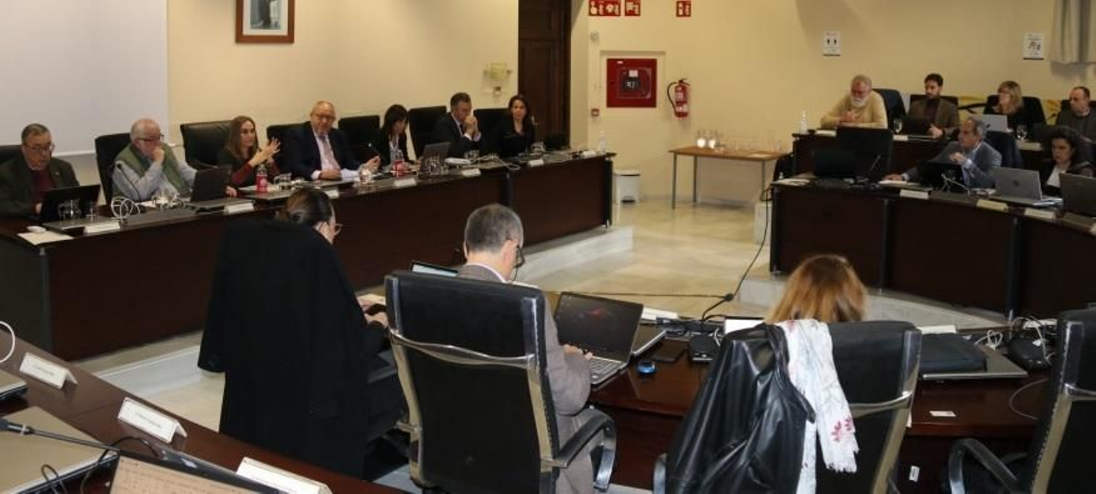 Un momento del consejo de gobierno de la UCO.