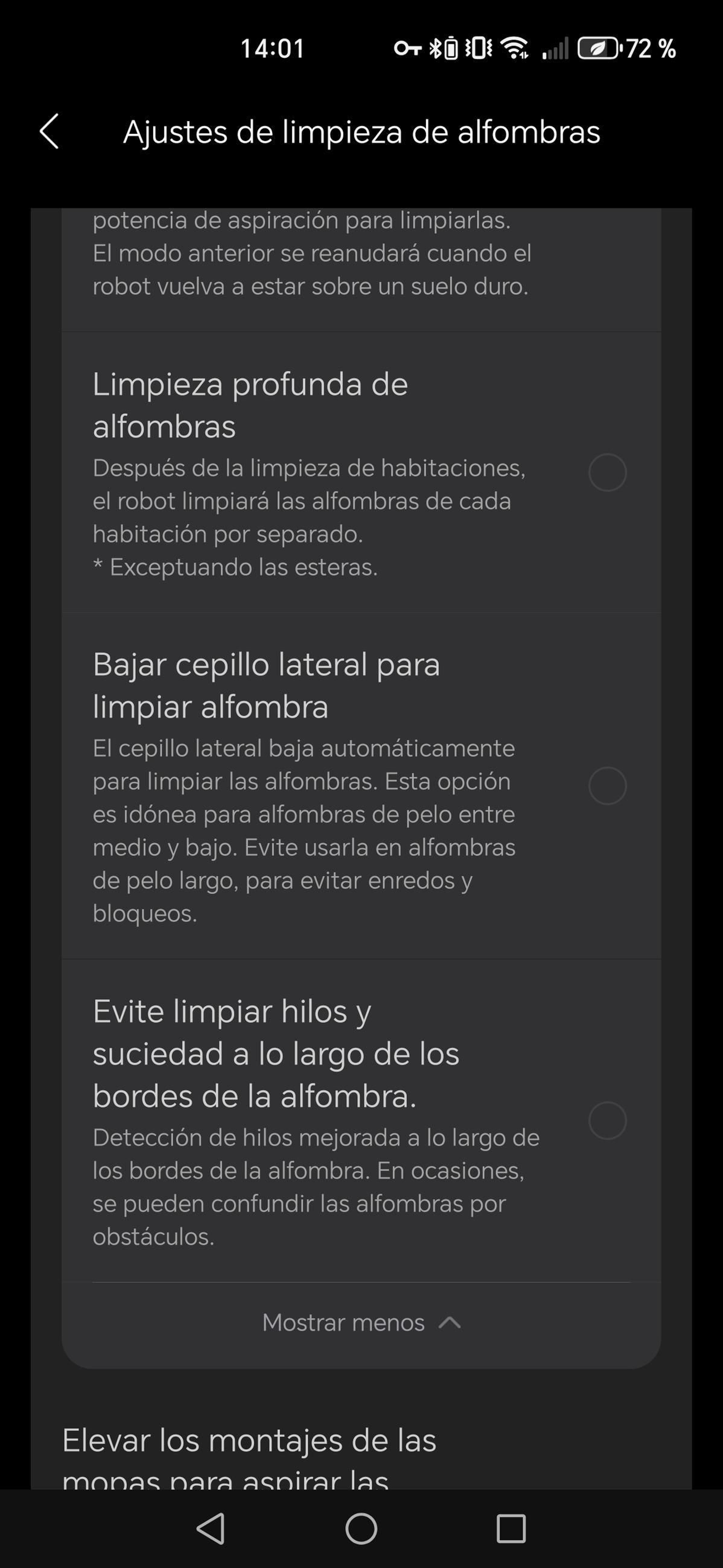 Aplicación Roborock - Robot aspirador Saros Z70