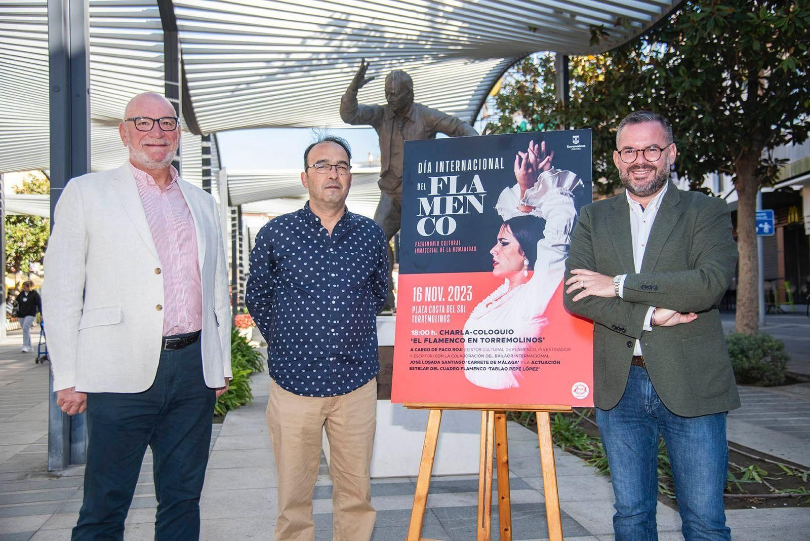 De izquierda a derecha, Roque López, Paco Roji y José Manuel Ruiz.