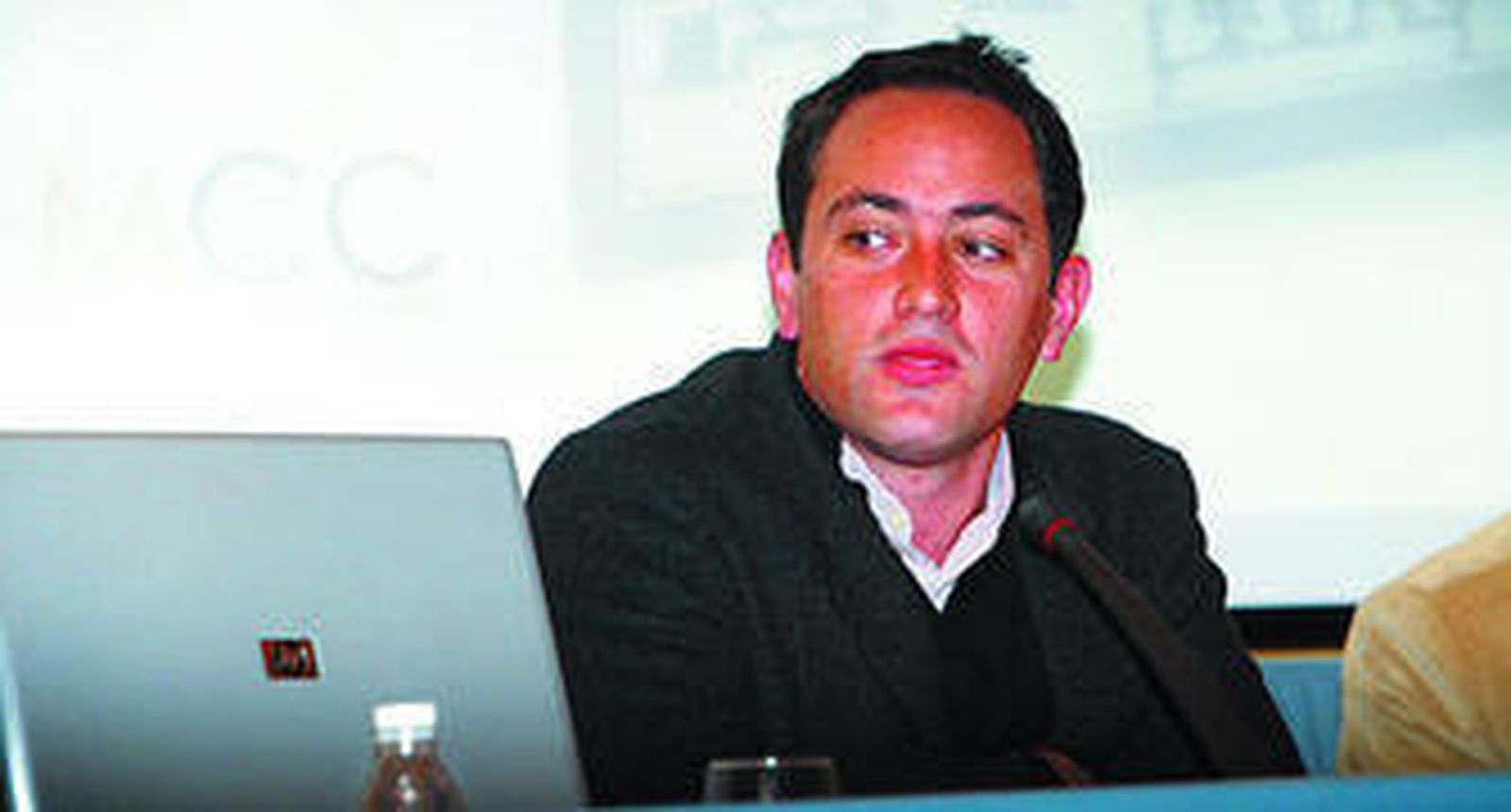 El arquitecto Rafael de Giles, el día que presentó su proyecto de museo en diciembre de 2006.