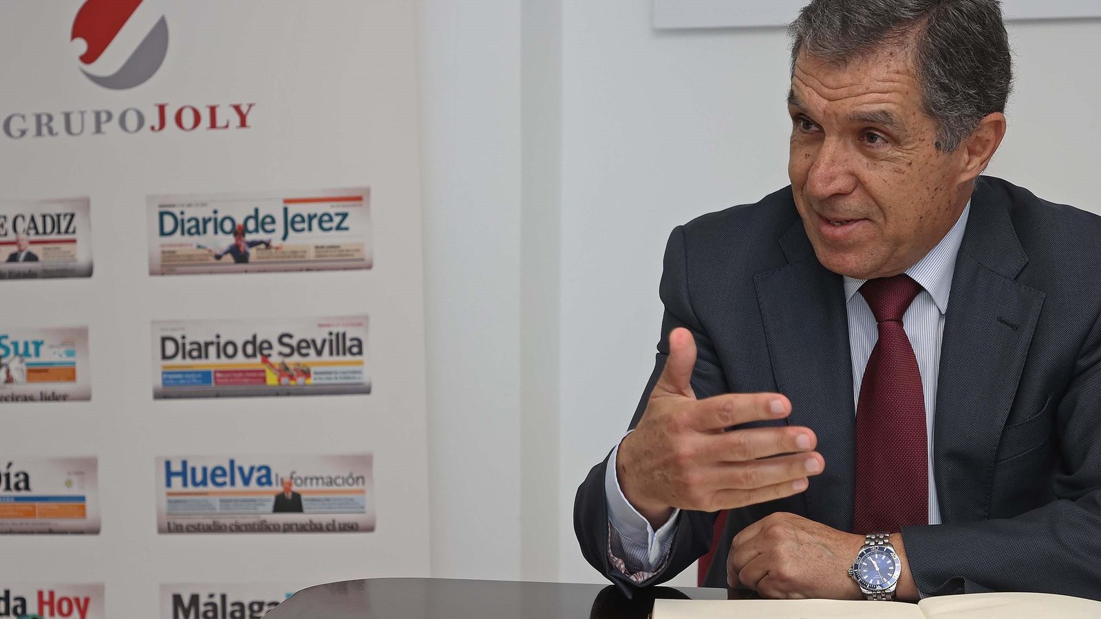 Lorenzo Del Río, durante la entrevista en la sede de Europa Sur.