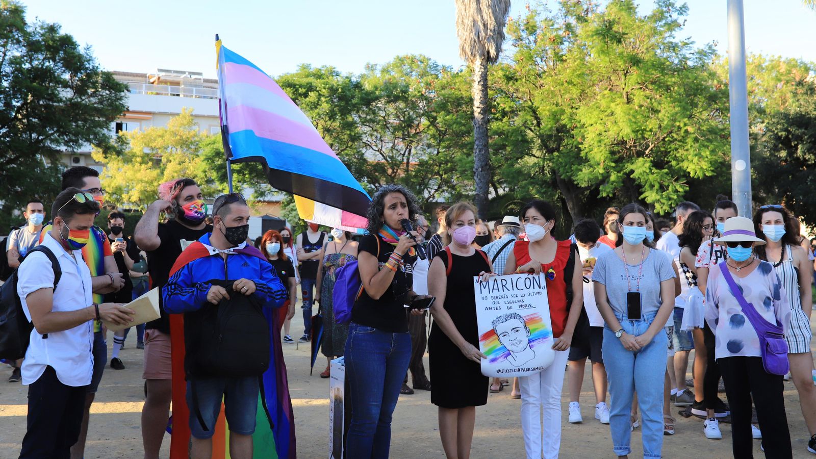 Concentración en Jerez contra la LGTBIQA+fobia