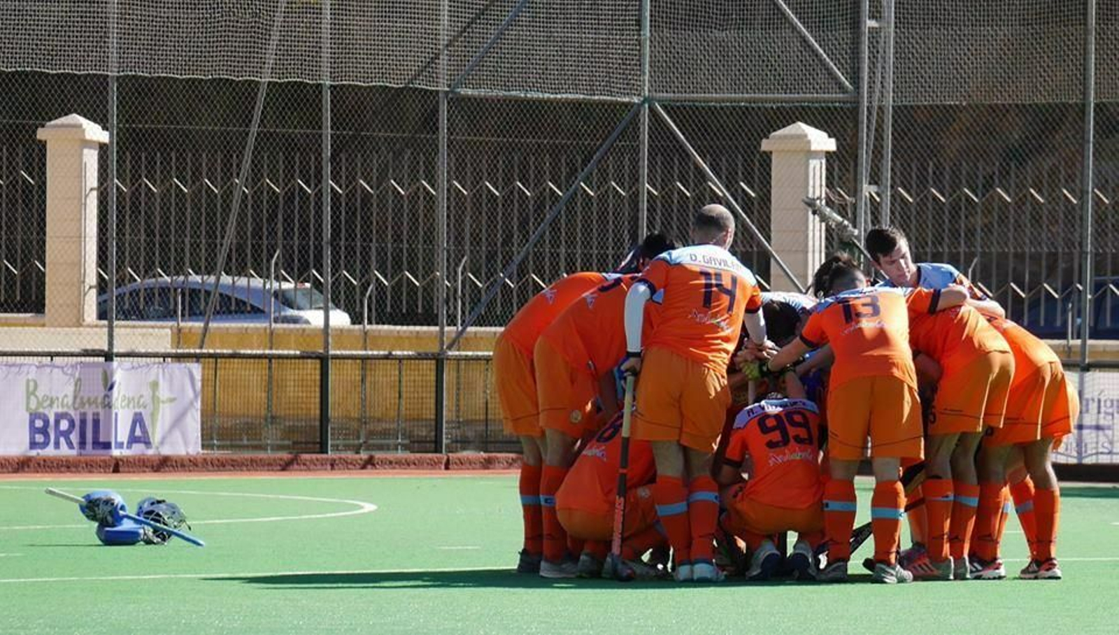 El Hockey Benalmádena, durante un partido. El Hockey Benalmádena, durante un partido.