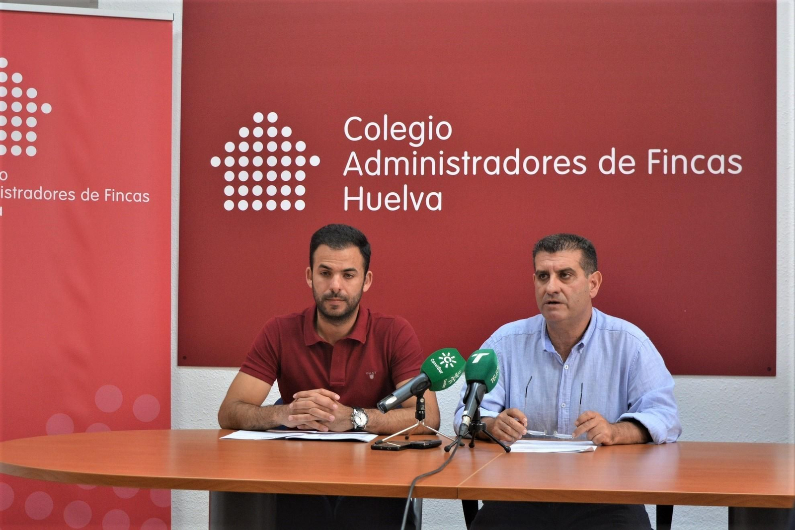 José Antonio Oria y David Toscano, ayer.