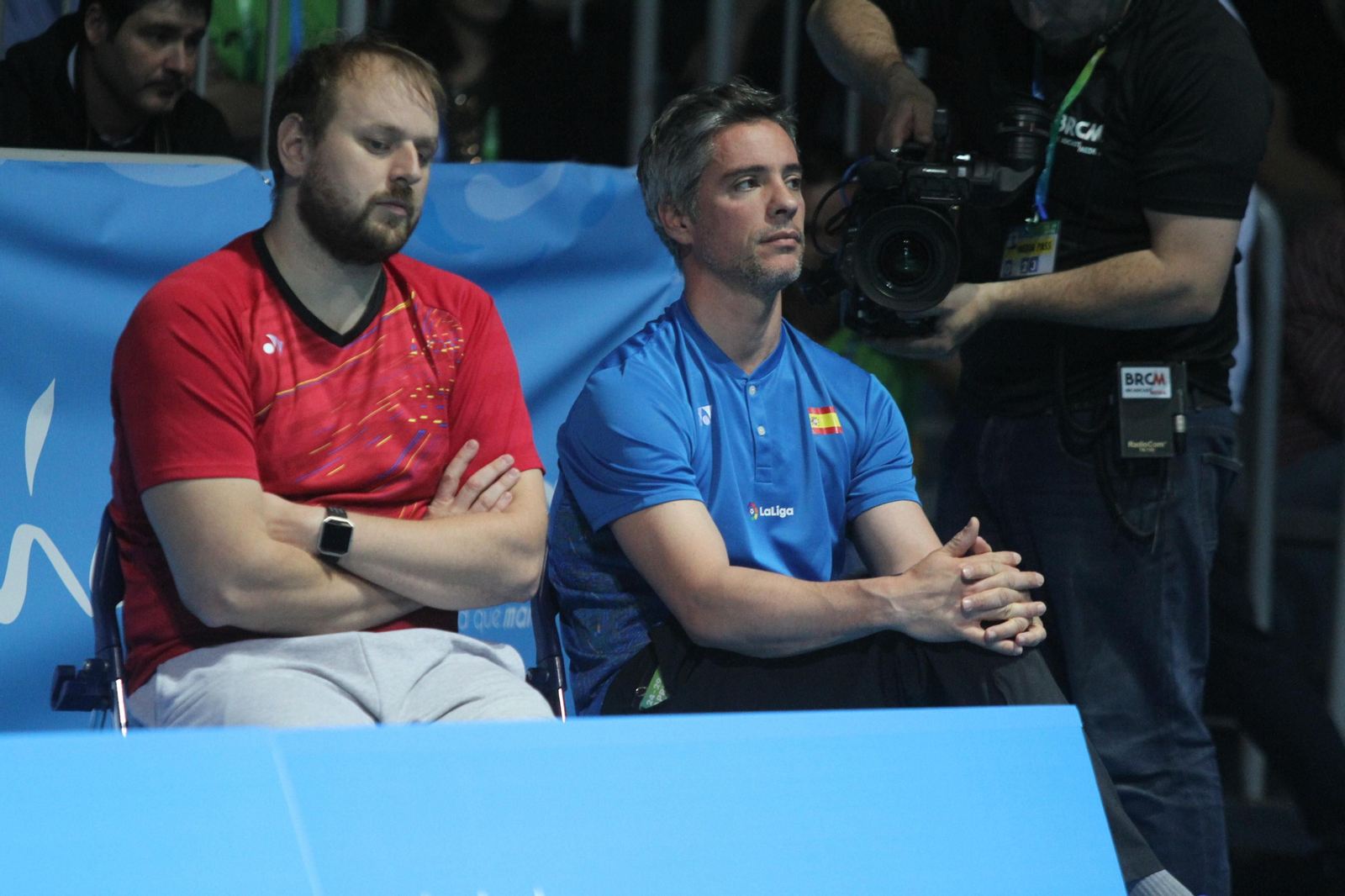 Partido y victoria de Carolina Marín en el Europeo de Bádminton celebrado en Huelva