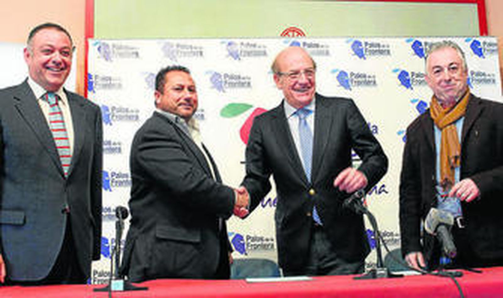Juan Carlos Adame, Jose Antonio Garrido, Pedro Rodríguez y Fernando Sánchez, ayer en la presentación.