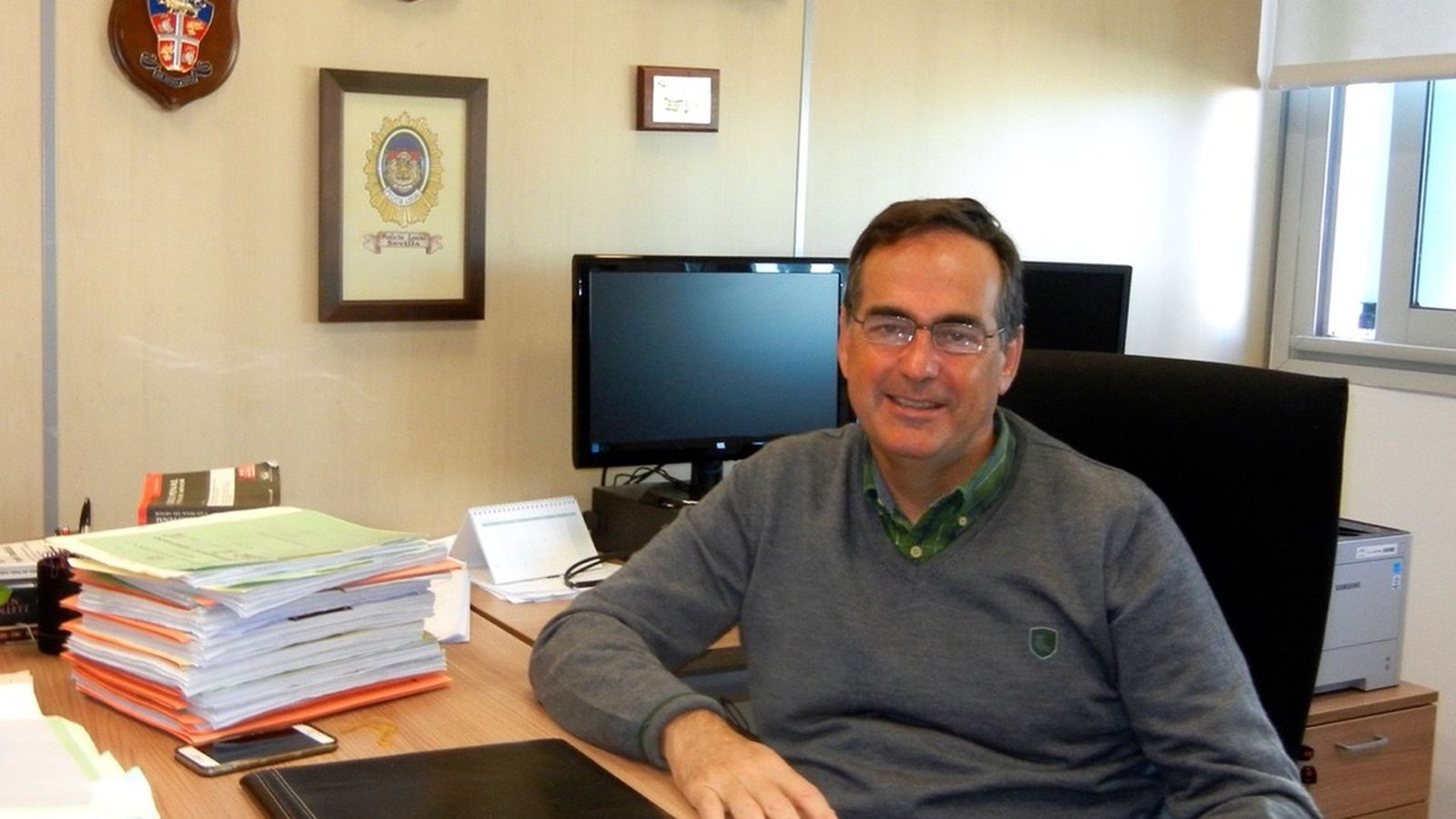 El fiscal José Manuel Rueda, en su despacho