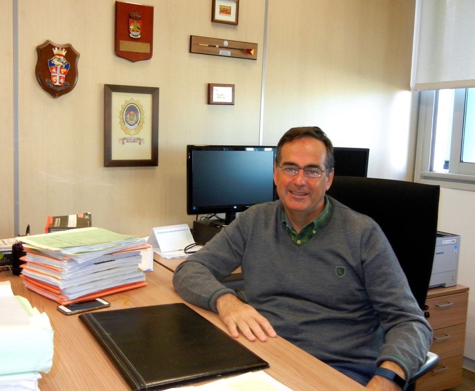 El fiscal José Manuel Rueda, en su despacho