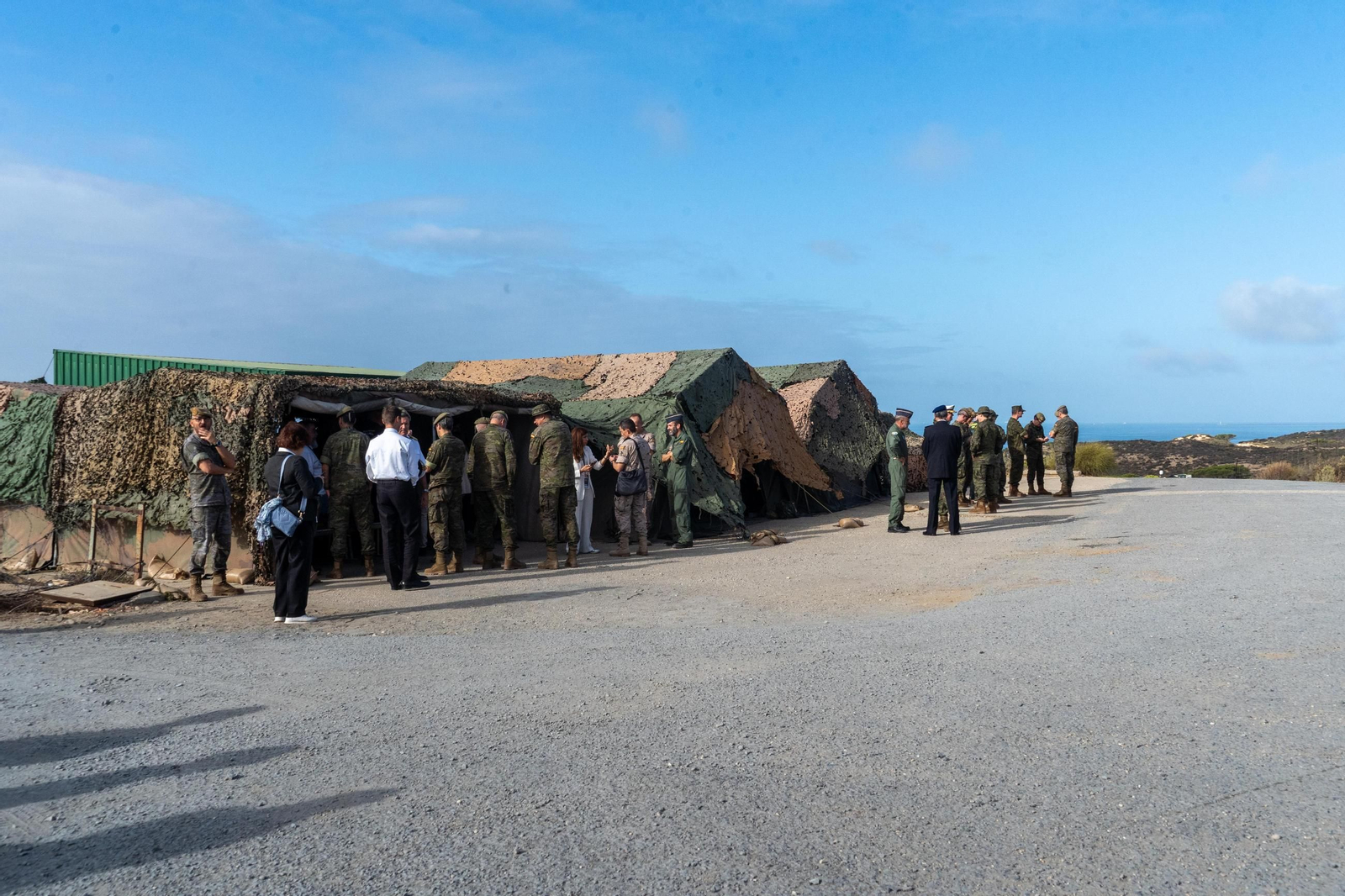 Las espectaculares imágenes del `Atlas 25´, ensayo militar contra drones en Huelva