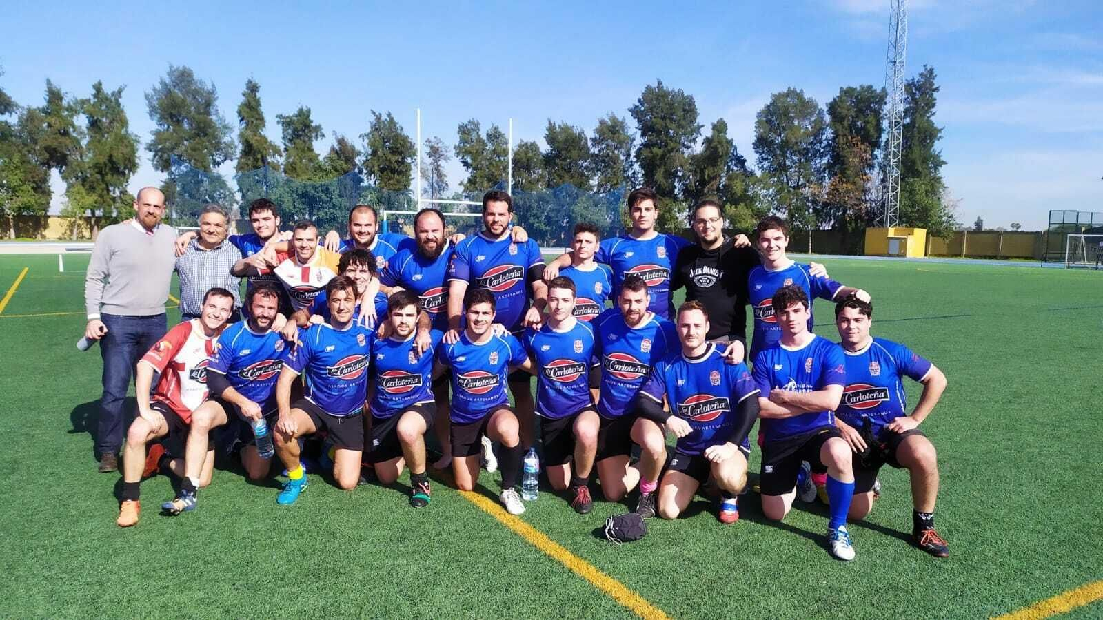 Jugadores del Mezquita, en el último partido. Jugadores del Mezquita, en el último partido.