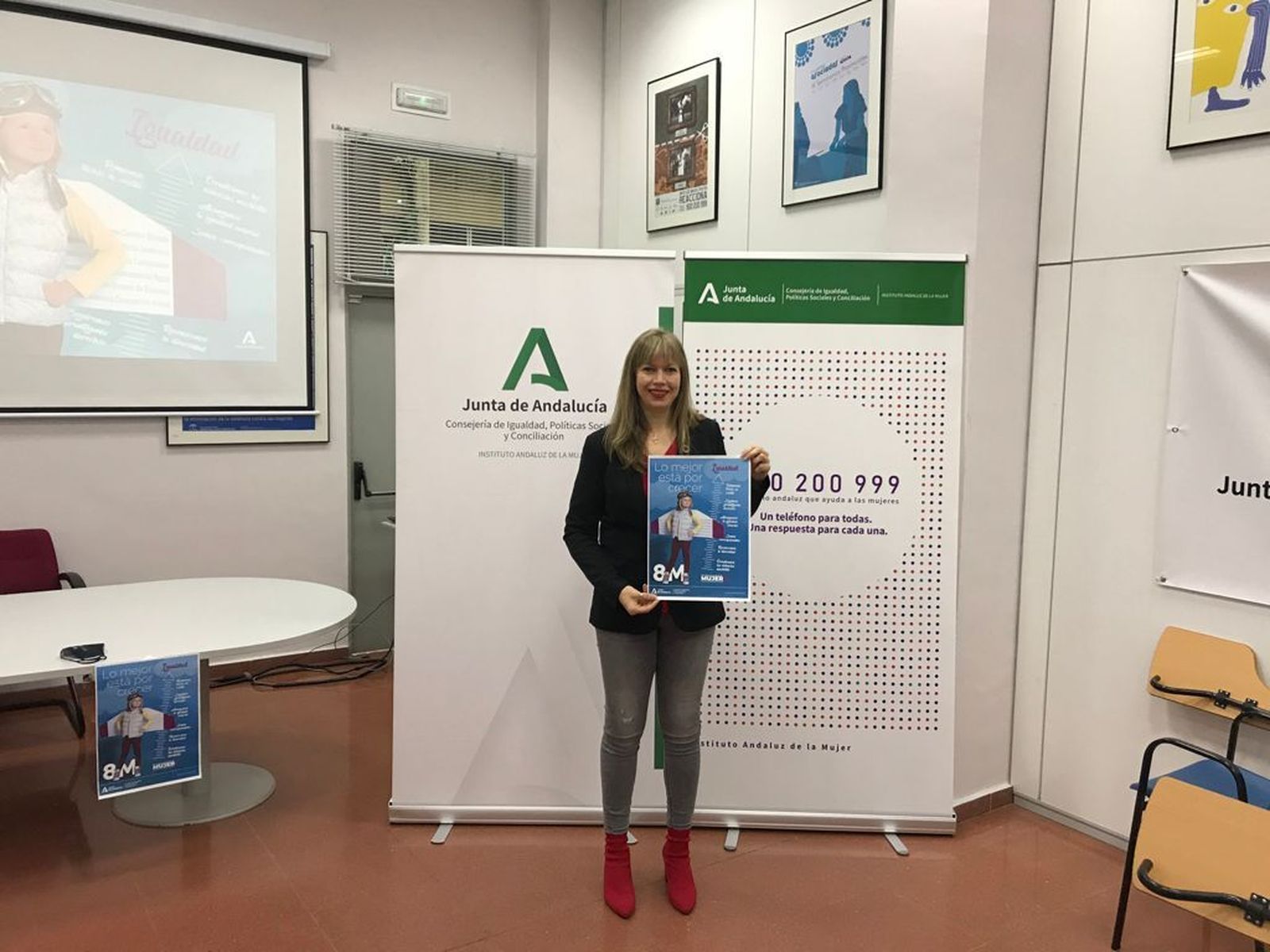 Lourdes Arroyo, durante la presentación de la campaña.