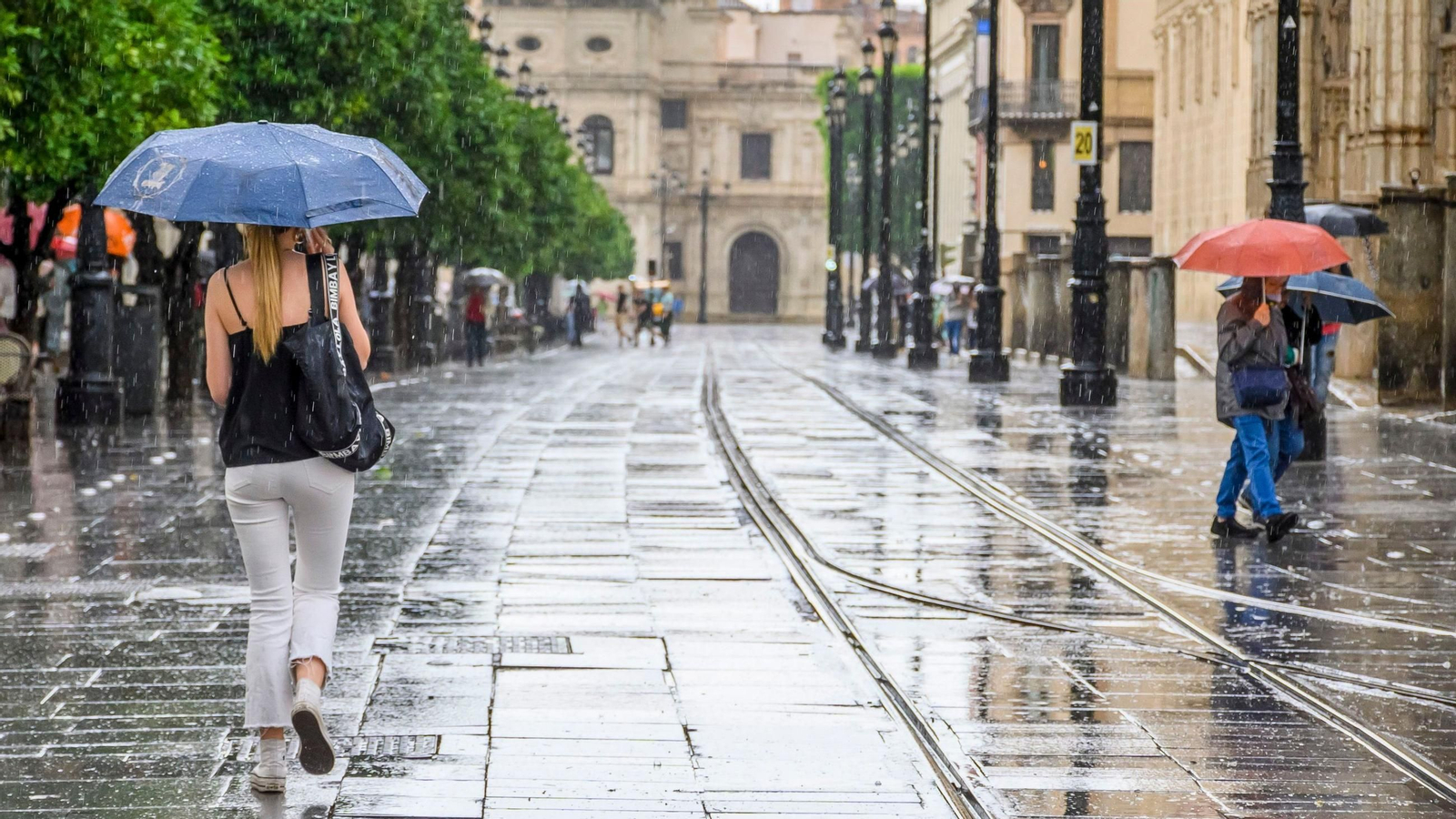 Un día de lluvia en Sevilla