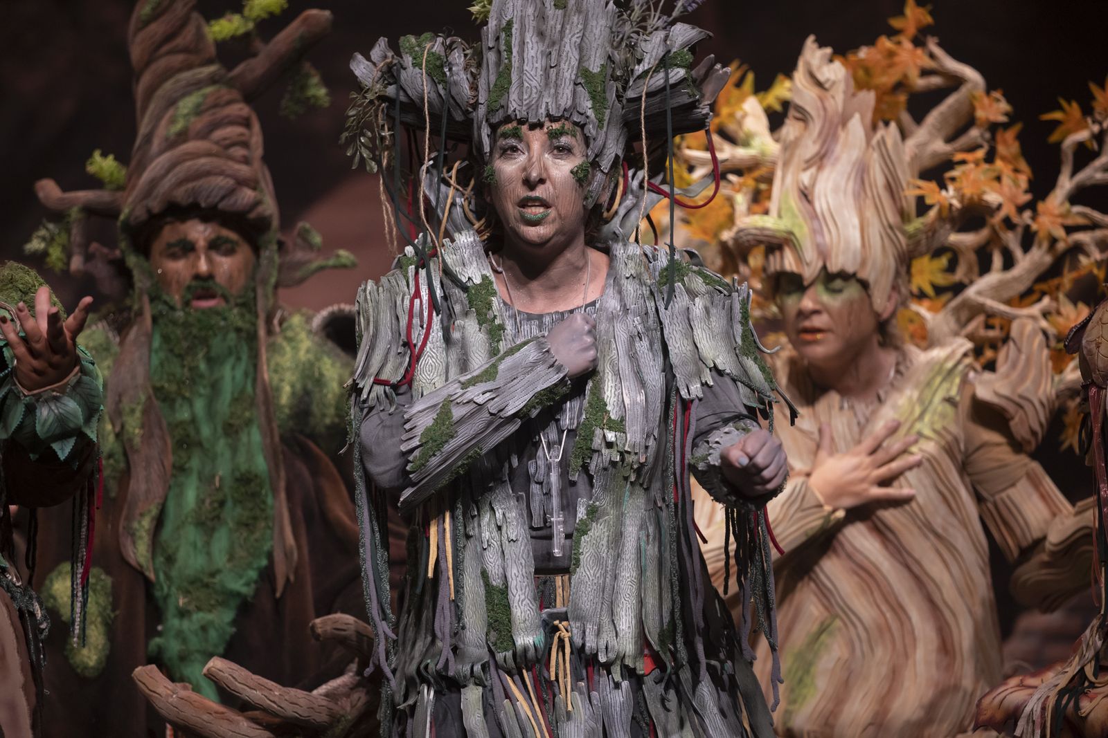 Imágenes de la actuación de la comparsa de Huelva "La vieja verde" en el Carnaval Colombino