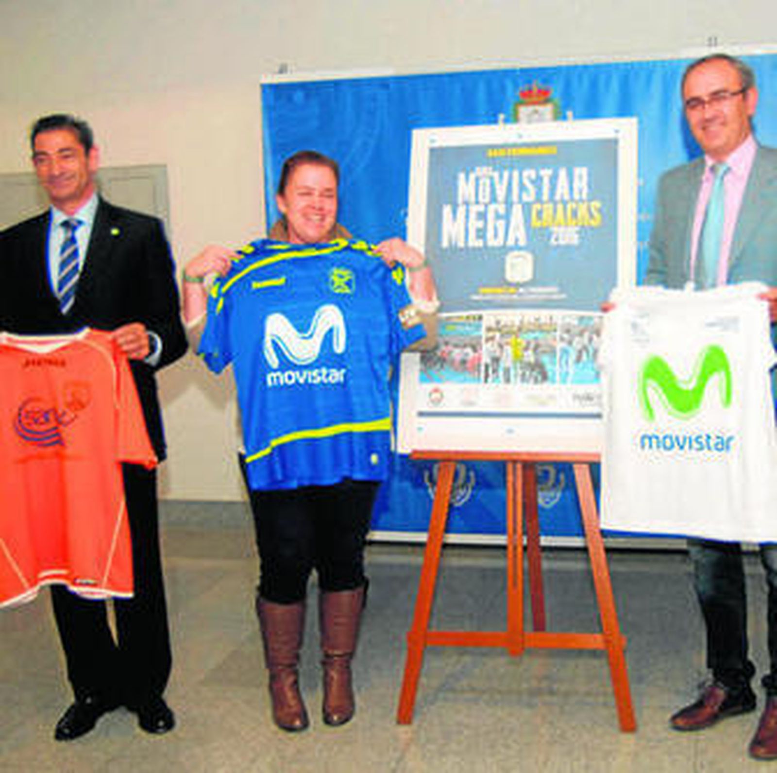 Presentación de la gira 'Megacracks', ayer en el centro de congresos.