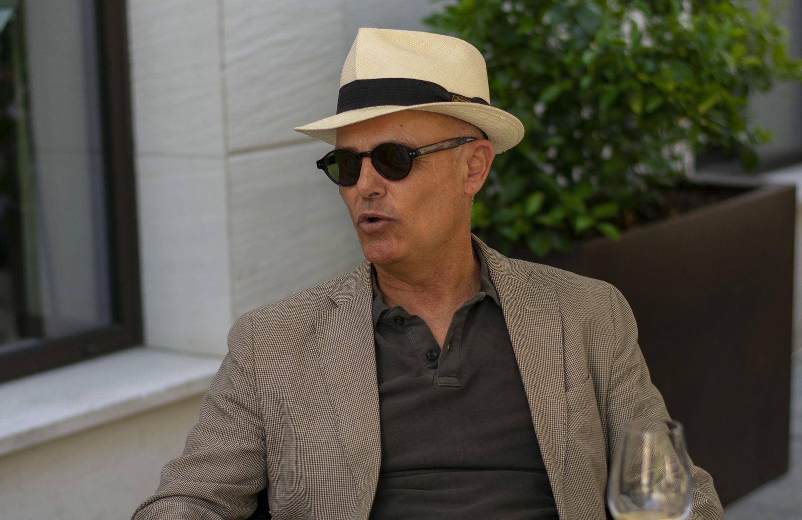 José Mateos, durante un momento de la entrevista.