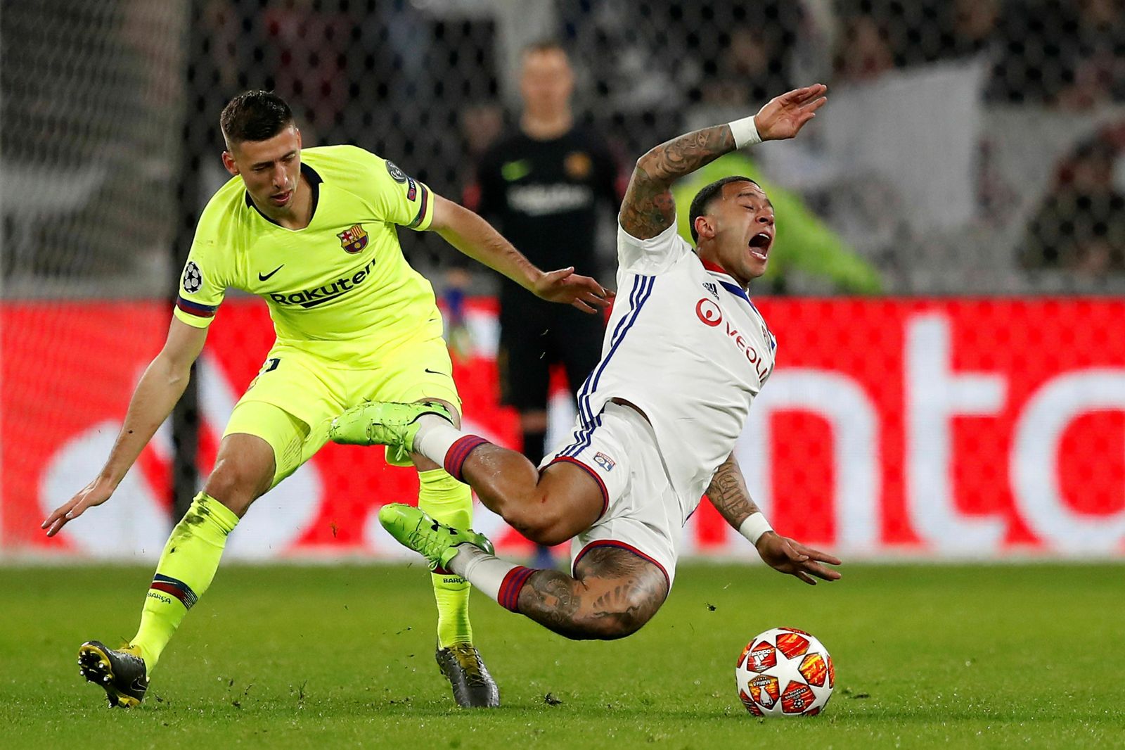 Las imágenes del Olympique de Lyon-FC Barcelona