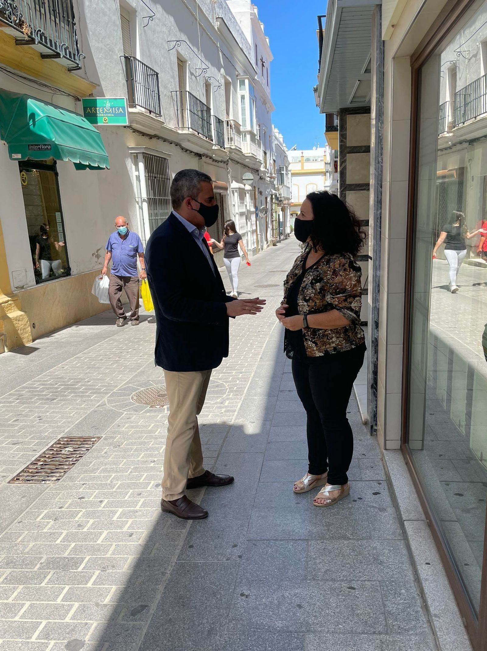 Ascensión Hita y José Ortiz, en un reciente encuentro en la ciudad.
