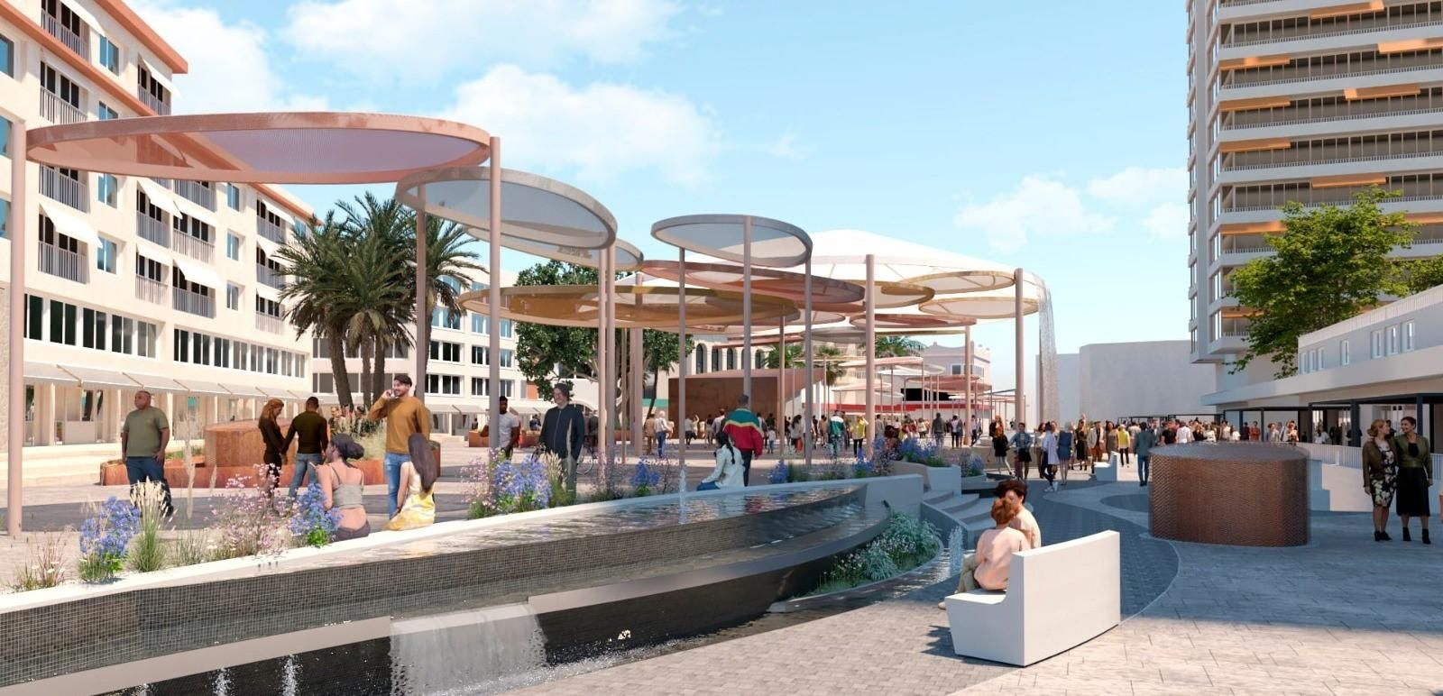 Una infografía del proyecto de regeneración urbana de plaza de La Nogalera y su entorno. Una infografía del proyecto de regeneración urbana de plaza de La Nogalera y su entorno.