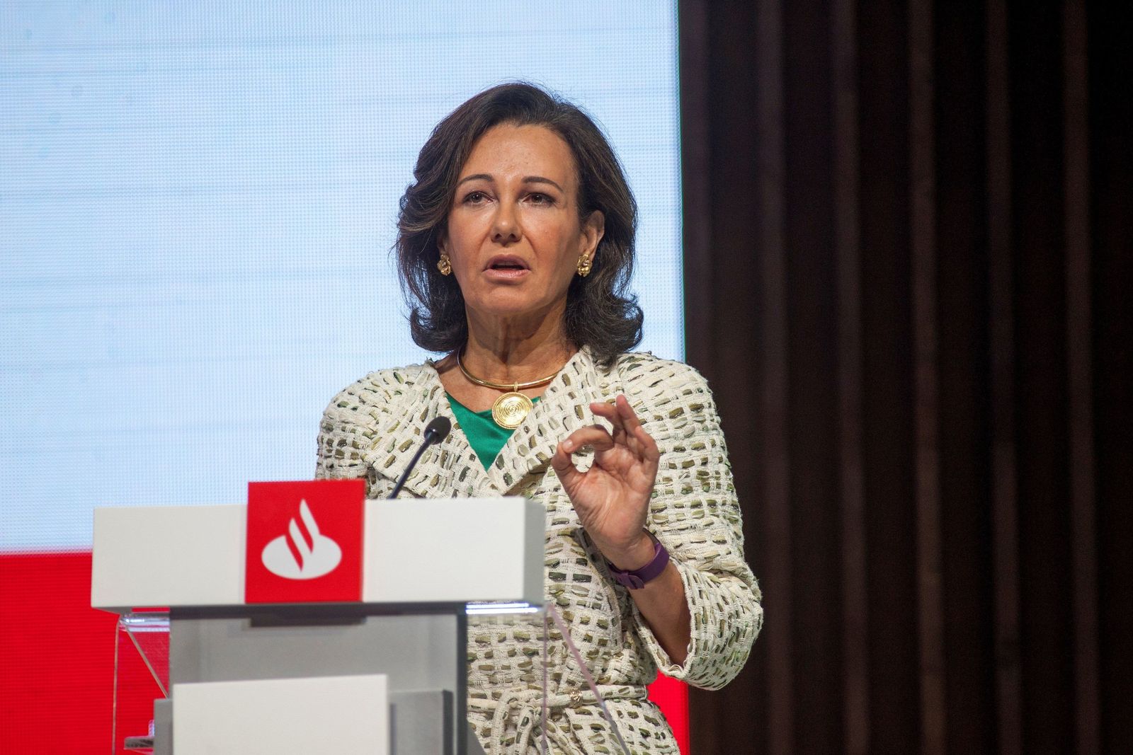 La presidenta del Banco Santander, Ana Botín.