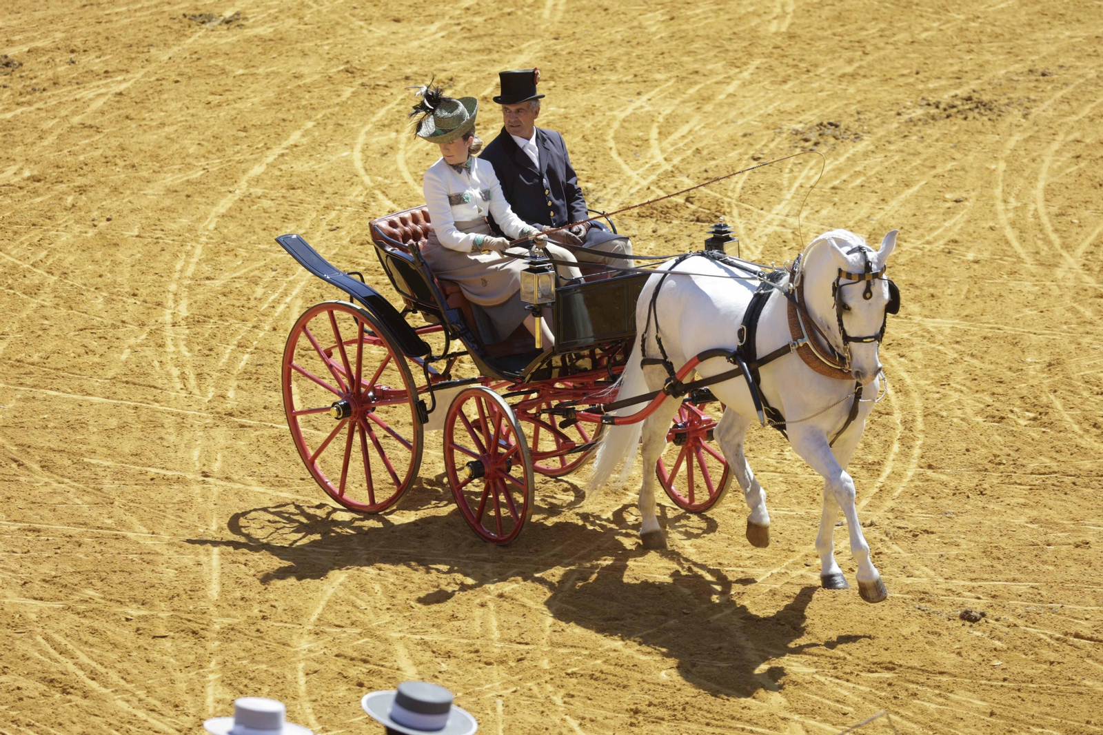 Las imágenes de la exhibición  de enganches en la Maestranza