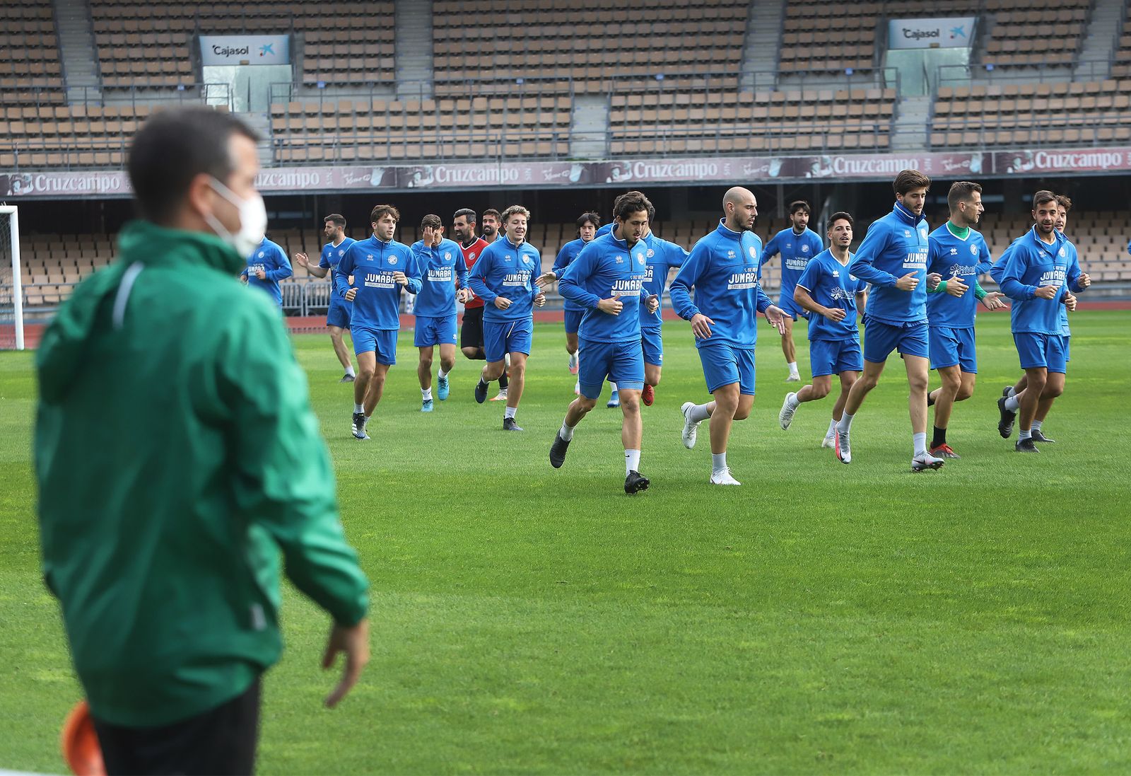 Entrenamiento del Xerez DFC en Chapín.