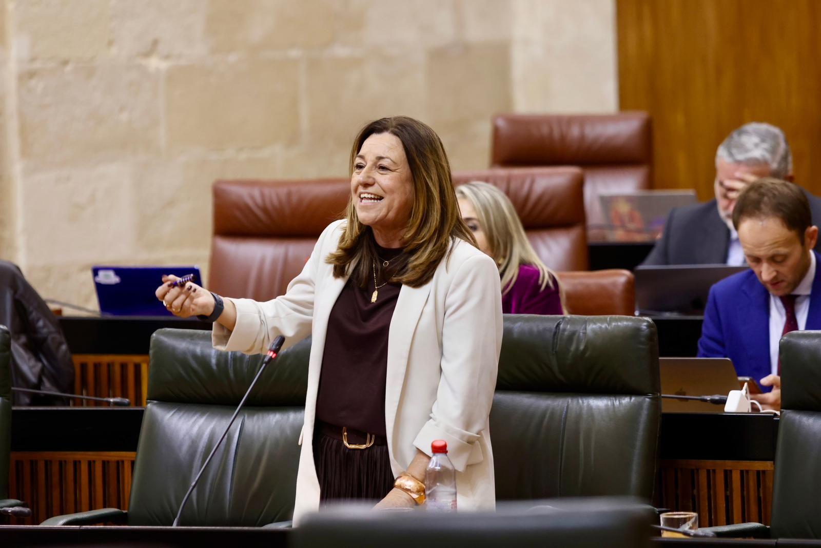 María del Carmen Castillo comparece en el Parlamento andaluz