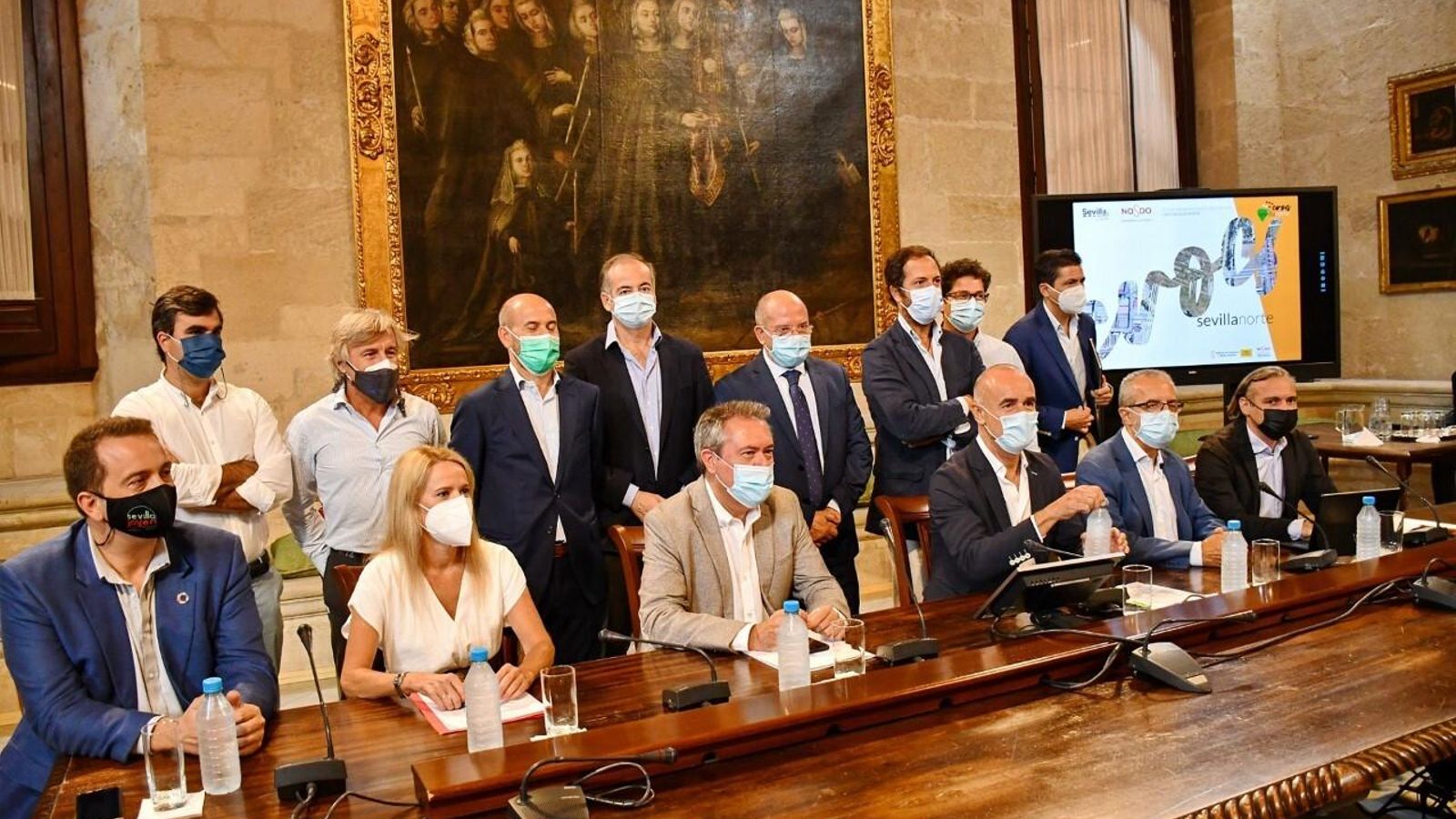 En la presentación del desbloqueo para desarrollar suelos en San Jerónonimo.