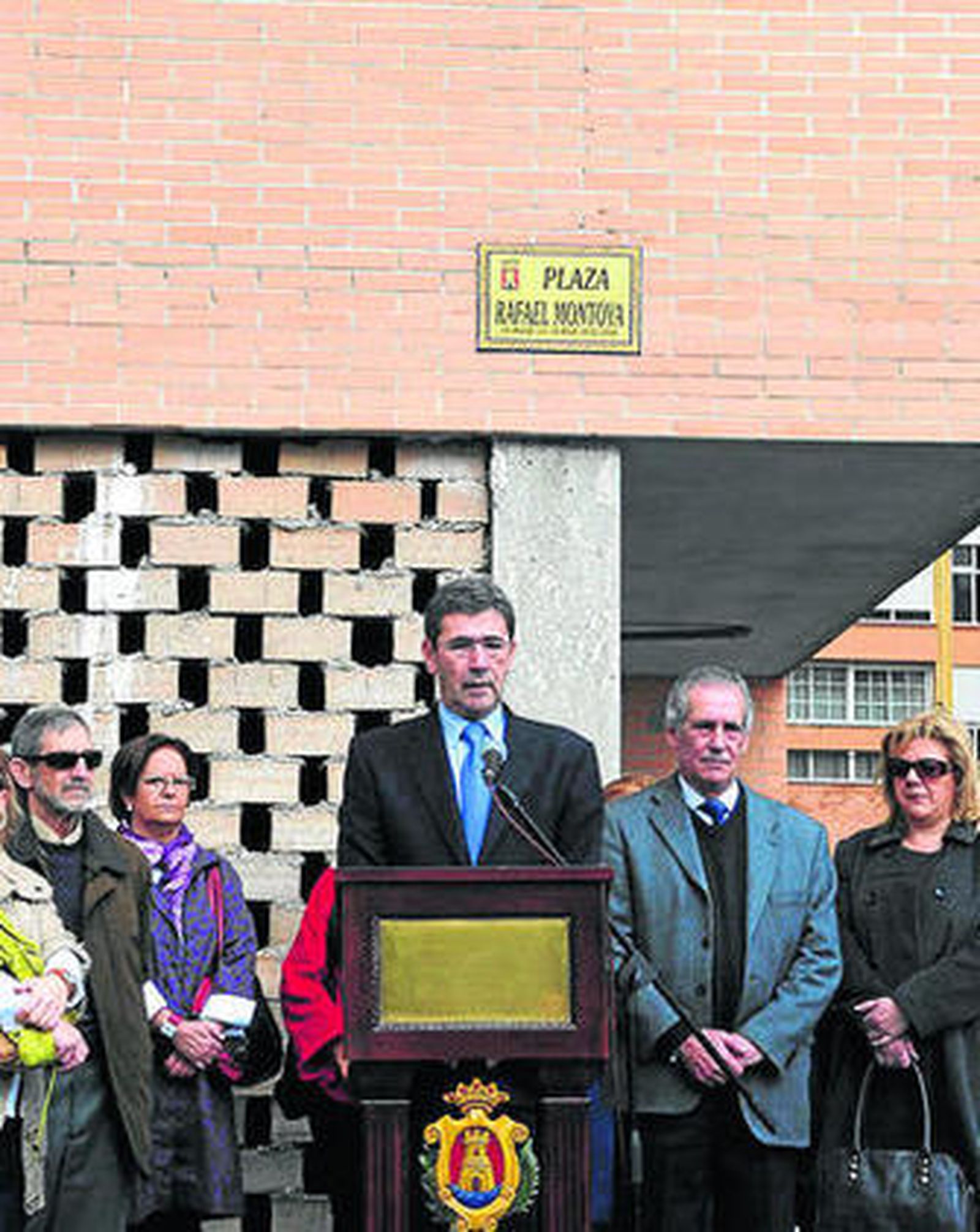 Imagen del acto del nombramiento de la plaza que tuvo lugar ayer.