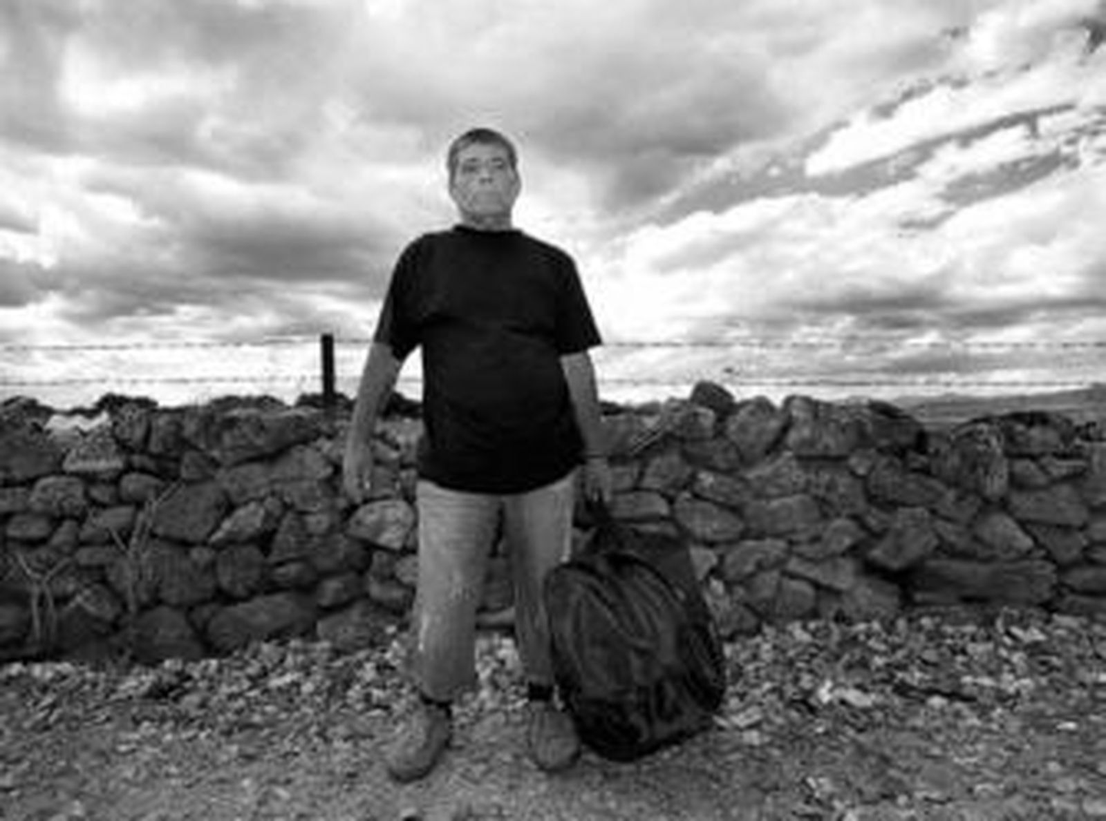 Ricardi, posando para este diario, recién salido de la cárcel de Topas, el 25 de julio pasado.